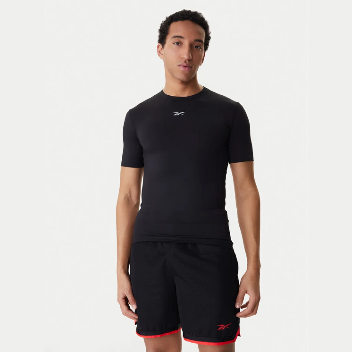 Reebok Športna majica RK25599CCM Črna Slim Fit - Velikost: XXL | Barva: čierna | Starostna skupina: Odrasli | Spol: Moški · záber 2