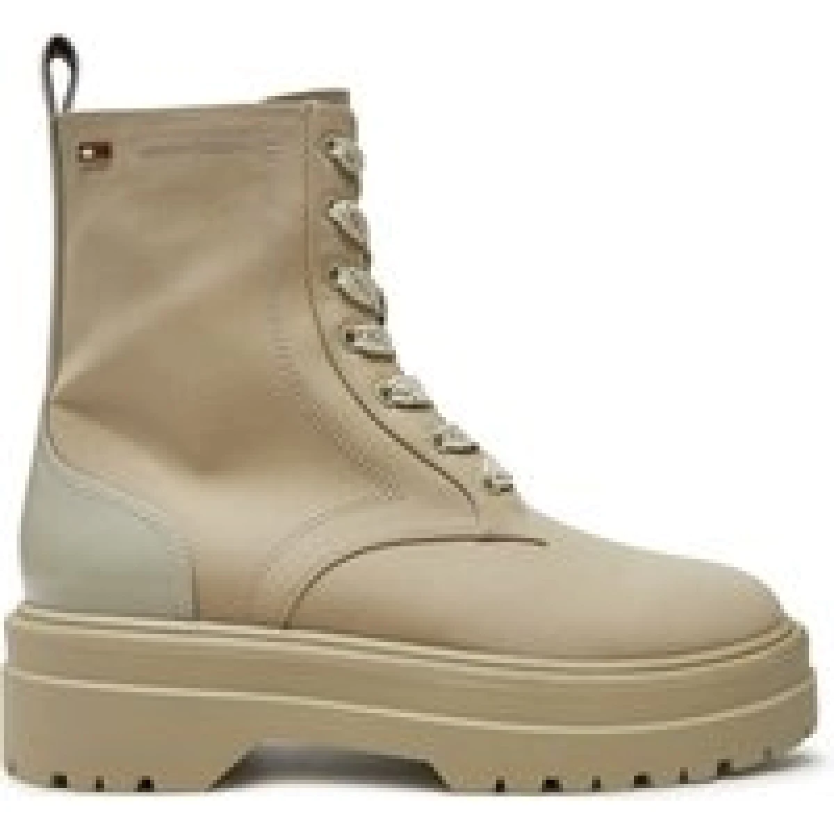 Pohodni čevlji Tommy Hilfiger Flag Ventile Lace Up Boot FW0FW08287 Bež · záber 1