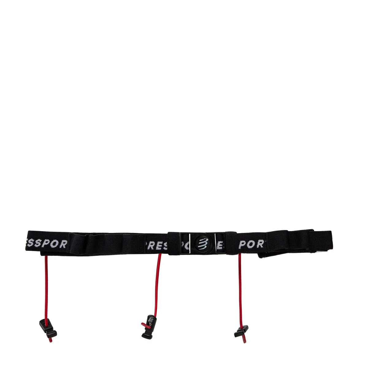 Športni pas Compressport Race Number Belt CU00013B Črna · záber 2