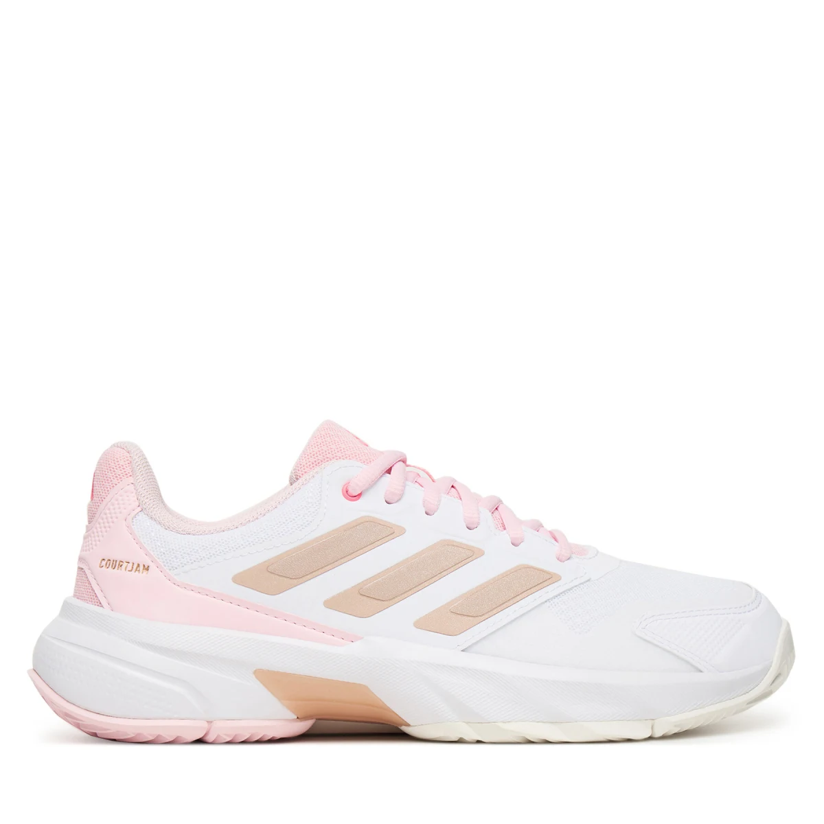 Čevlji za tenis adidas Courtjam Control 3 JP9739 Bela - Velikost: 37 ⅓ | Barva: biela | Starostna skupina: Odrasli | Spol: Ženski · záber 2