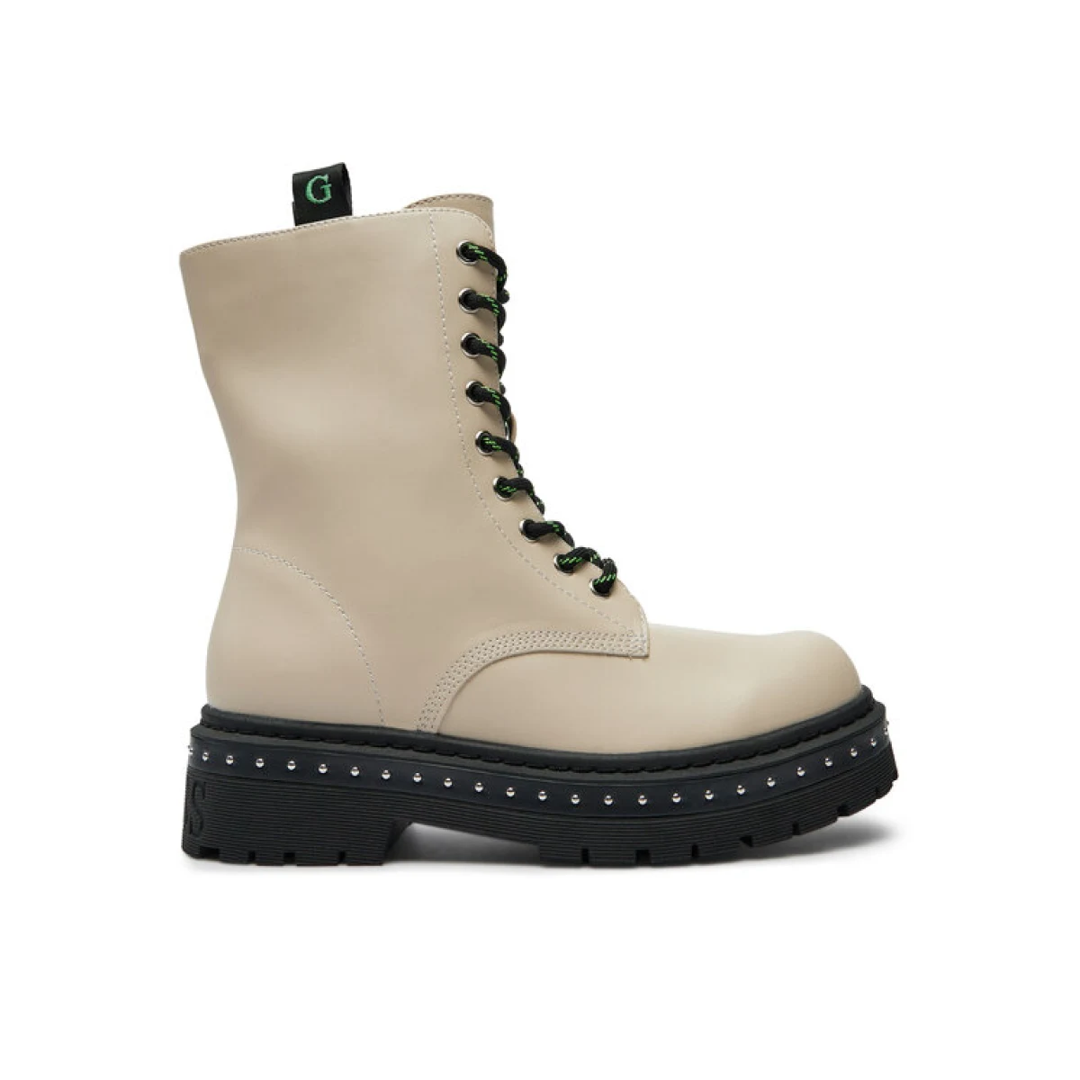 Guess Pohodni čevlji Joya FL7JYA LEA10 Écru · záber 2