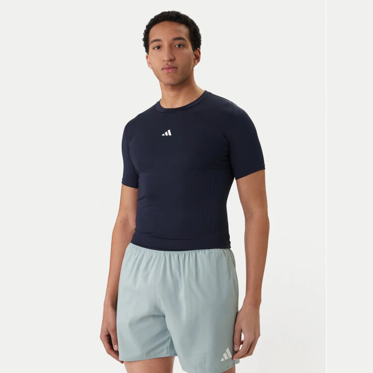 adidas Športna majica TECHFIT Compression Training JX2561 Mornarsko modra Slim Fit - Velikost: XL | Barva: modrá | Starostna skupina: Odrasli | Spol: Moški · záber 2