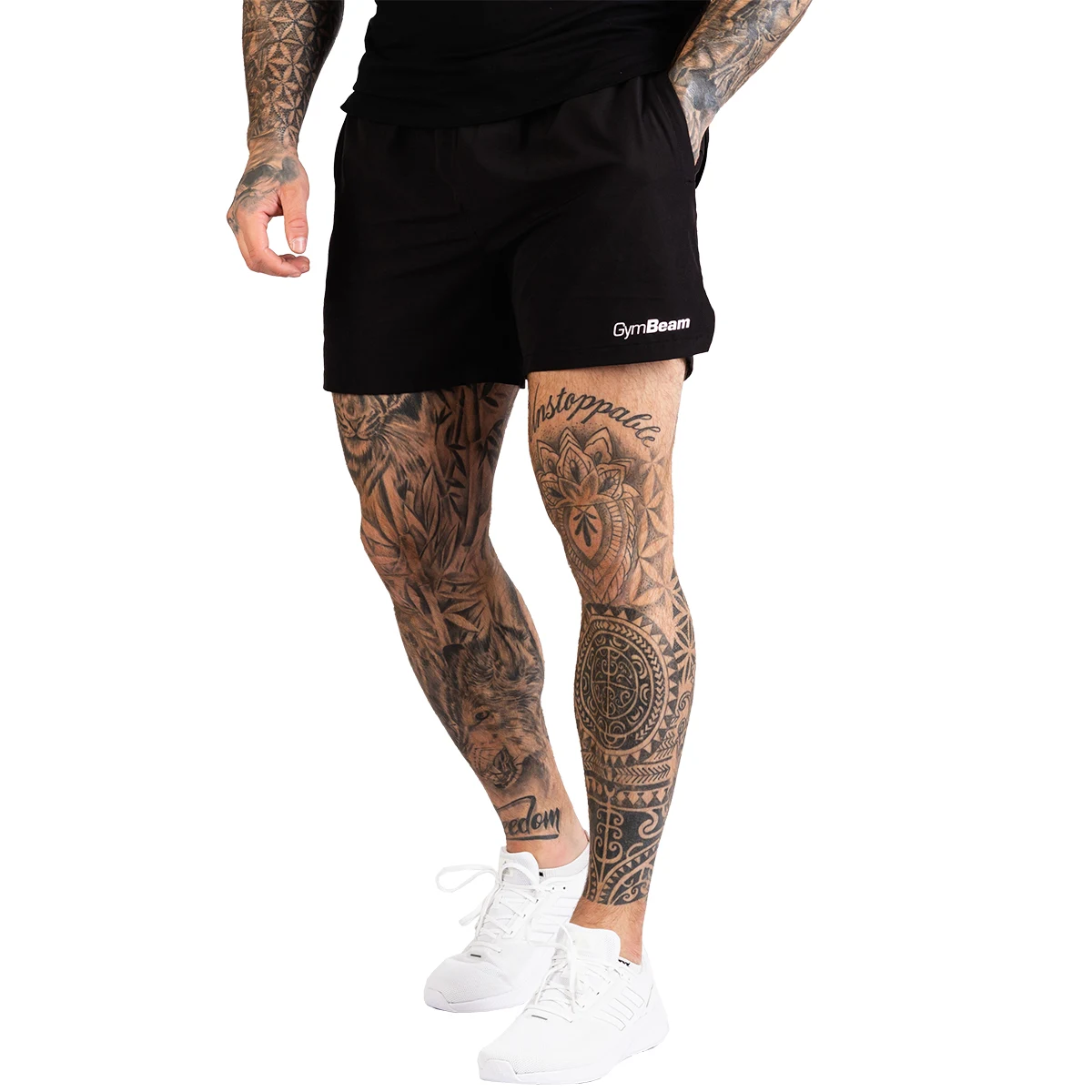 GymBeam Kratke hlače TRN Black - Velikost: XXXL | Barva: čierna | Starostna skupina: Odrasli | Teža: 0,197 g | Pakiranje: 95 · záber 6