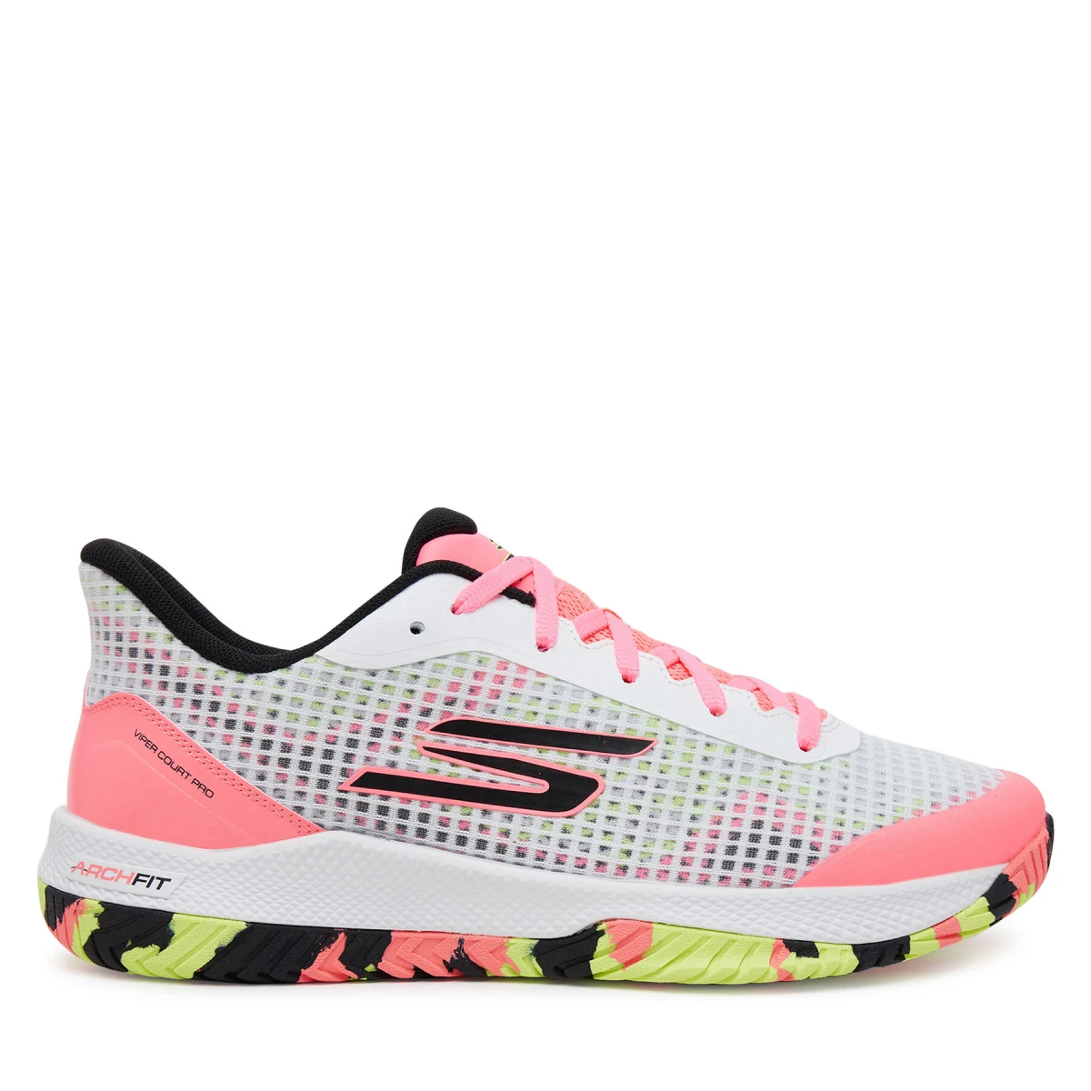Čevlji za tenis Skechers Viper Court Pro 246069/WMLT Bela · záber 2