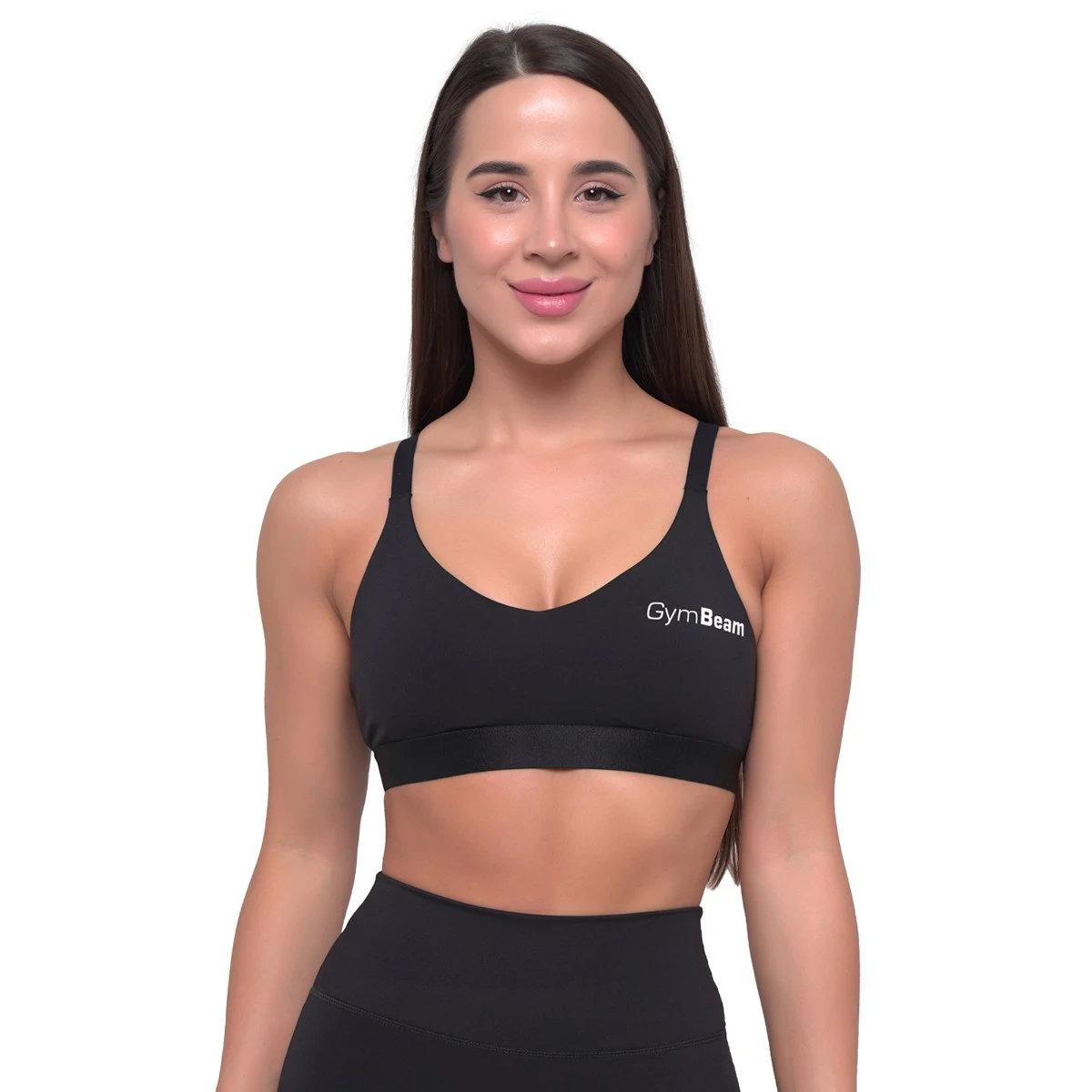 GymBeam Športni nedrček Essence String Black - Barva: čierna | Starostna skupina: Odrasli | Teža: 0,0652 g | Pakiranje: 100 · záber 6