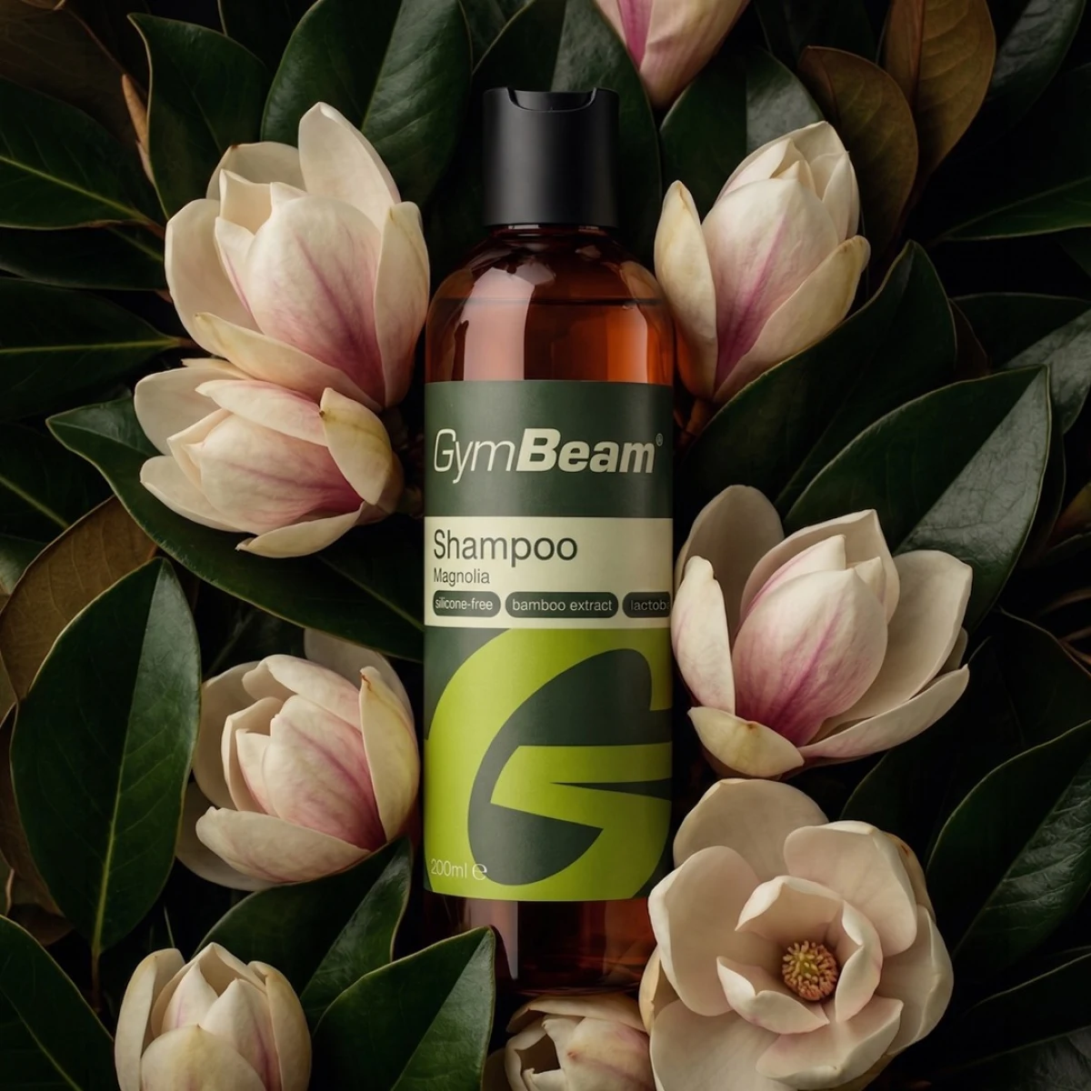 Šampon Magnolia 200 ml – GymBeam · záber 4