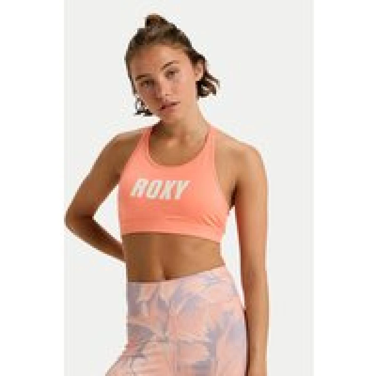 Roxy Špotni nedrček Everyday Flow ERJKT04337 Oranžna - Velikost: XS | Pohlavie: Ženski · záber 1