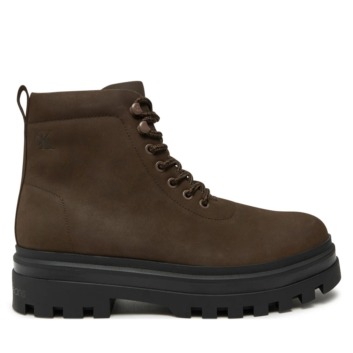 Pohodni čevlji Calvin Klein Jeans Lugged Laceup Boot Oxf Hiking Nb YM0YM01076 Rjava - Velikost: 45 | Barva: hnedá | Starostna skupina: Odrasli | Spol: Moški · záber 2