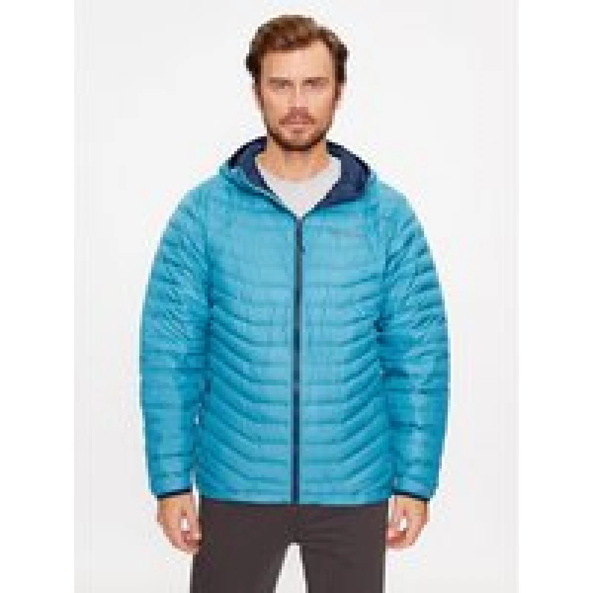 Columbia Prehodna jakna Westridge™ Down Hooded Jacket Modra Regular Fit · záber 1