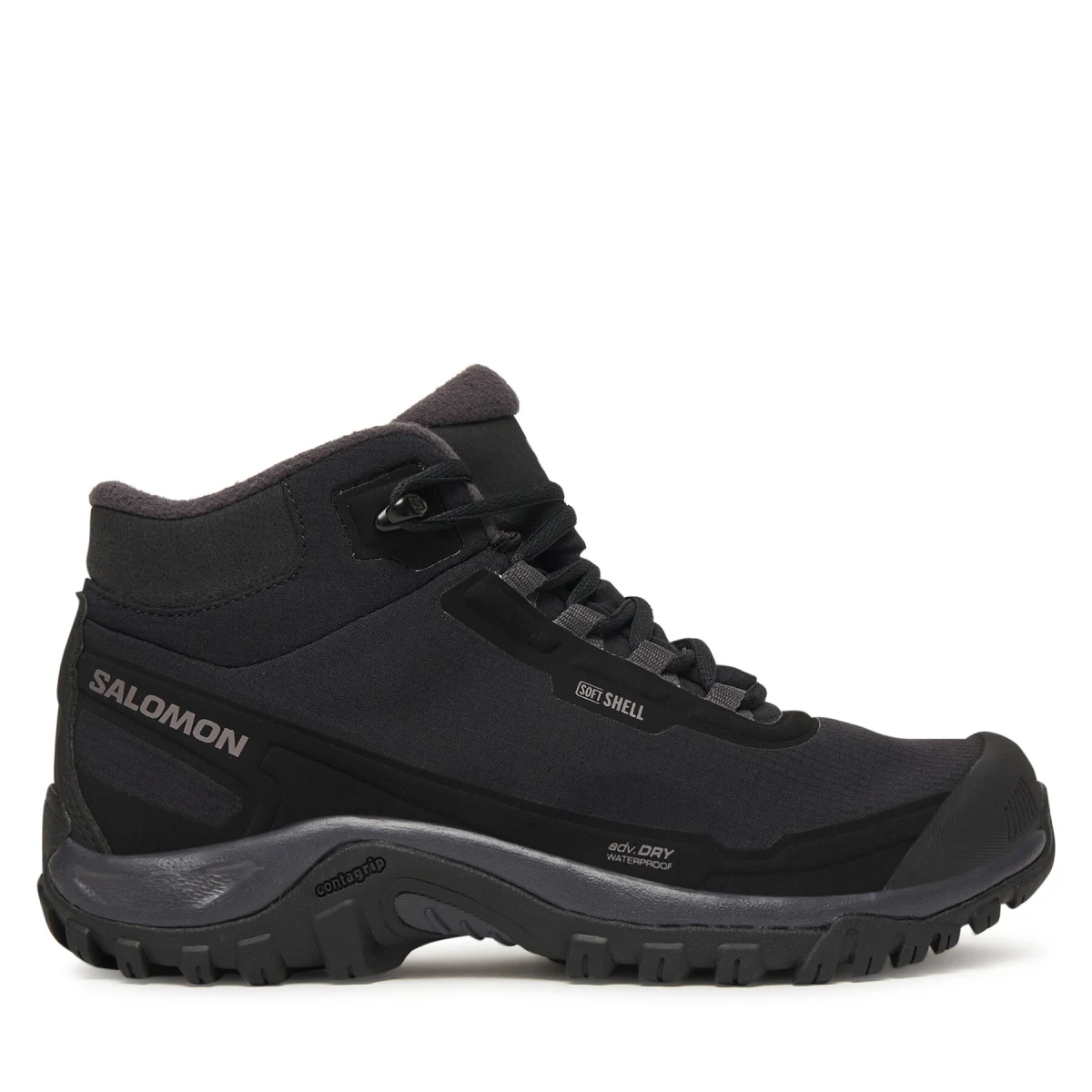 Trekking čevlji Salomon Shelter Waterproof L47855000 Črna - Velikost: 38 | Barva: čierna | Starostna skupina: Odrasli | Spol: Ženski · záber 2