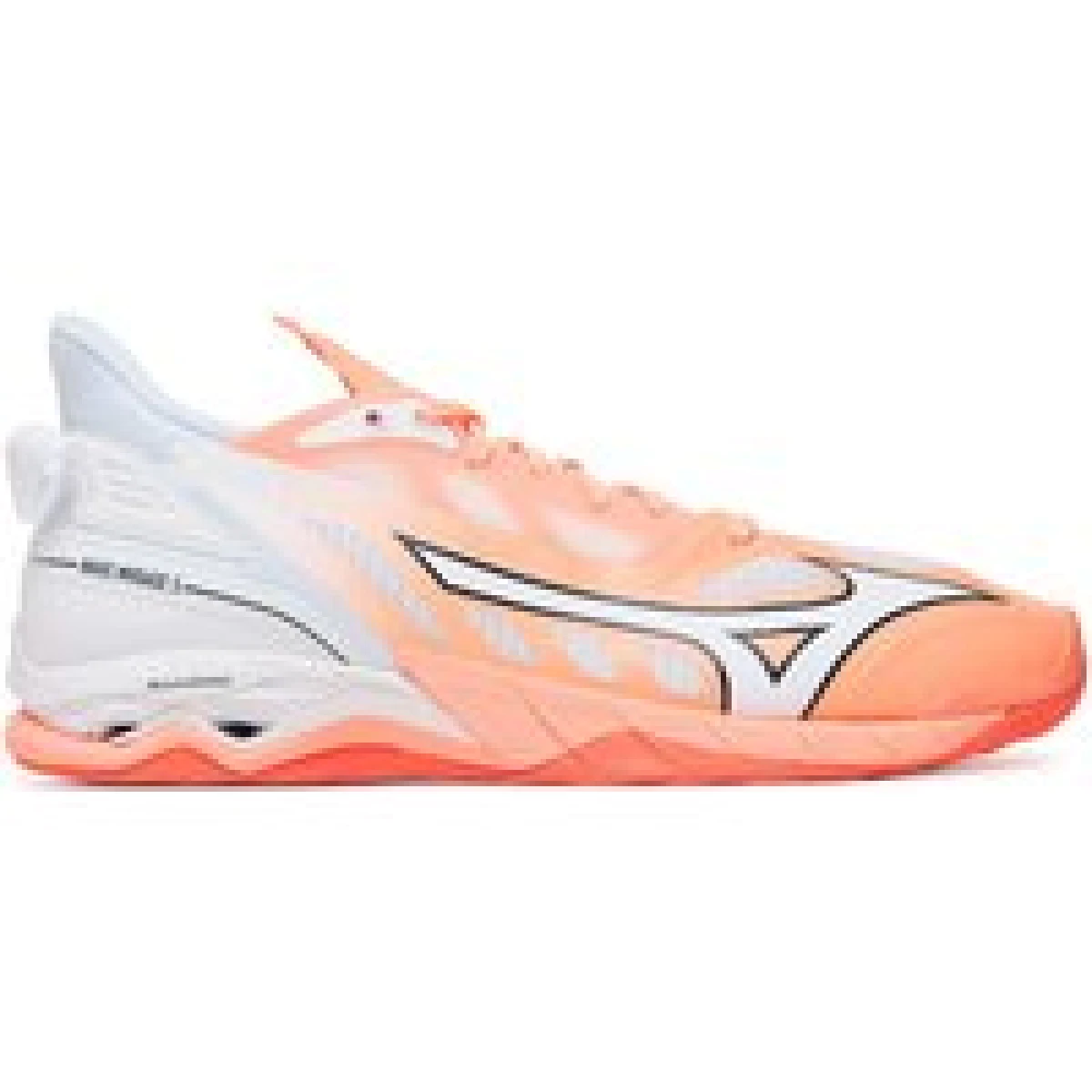 Mizuno Čevlji za športe v zaprtih prostorih Wave Mirage 5 X1GA2350 Oranžna · záber 4