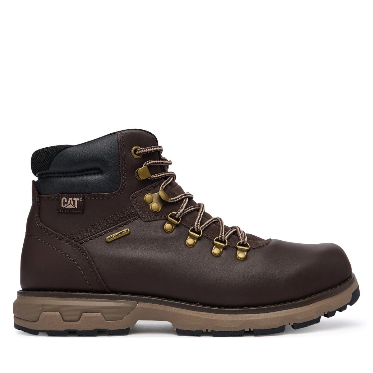 Pohodni čevlji CAT Footwear Pursue HIker Wp P726852 Temno rjava · záber 2
