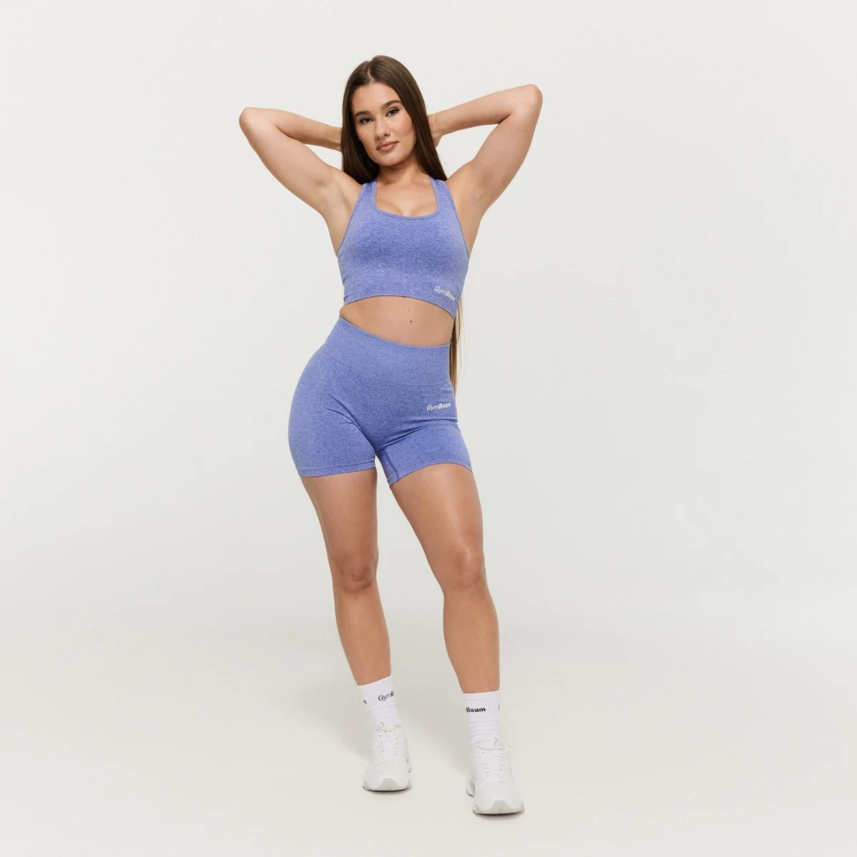 GymBeam Športni nedrček FLO Cobalt - Barva: modrá | Starostna skupina: Odrasli | Teža: 0,168 g | Pakiranje: 80 · záber 6