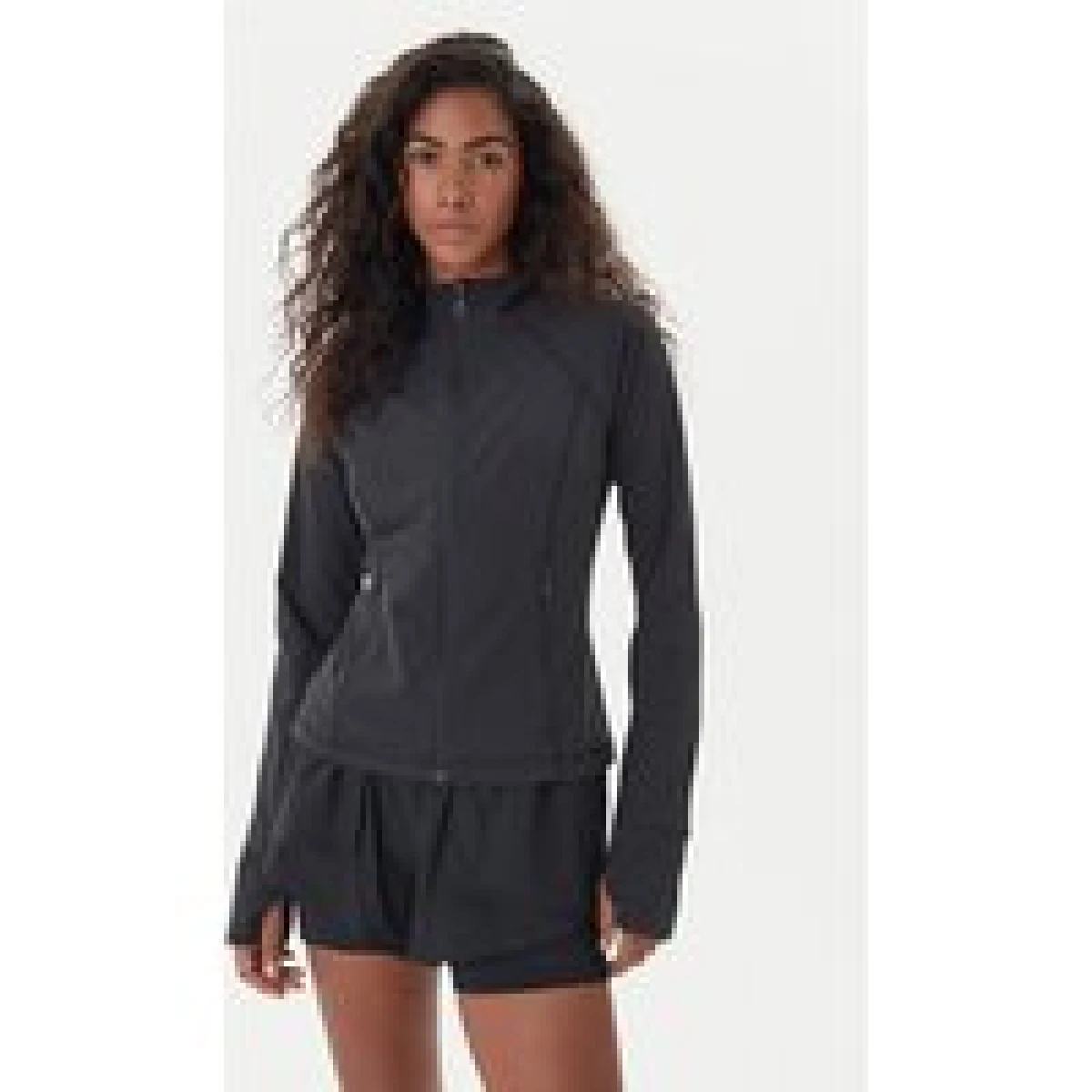 Girlfriend Collective Športna jopa Estrella 2030 Črna Slim Fit · záber 1