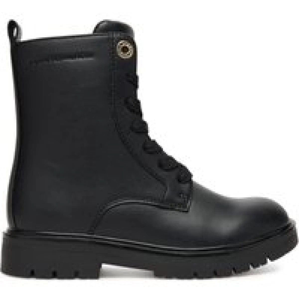 Pohodni čevlji Tommy Hilfiger Lace-Up Bootie T3A5-34012-1355 S Črna - Velikost: 31 | Barva: čierna | Starostna skupina: Odrasli | Spol: Ženski · záber 1