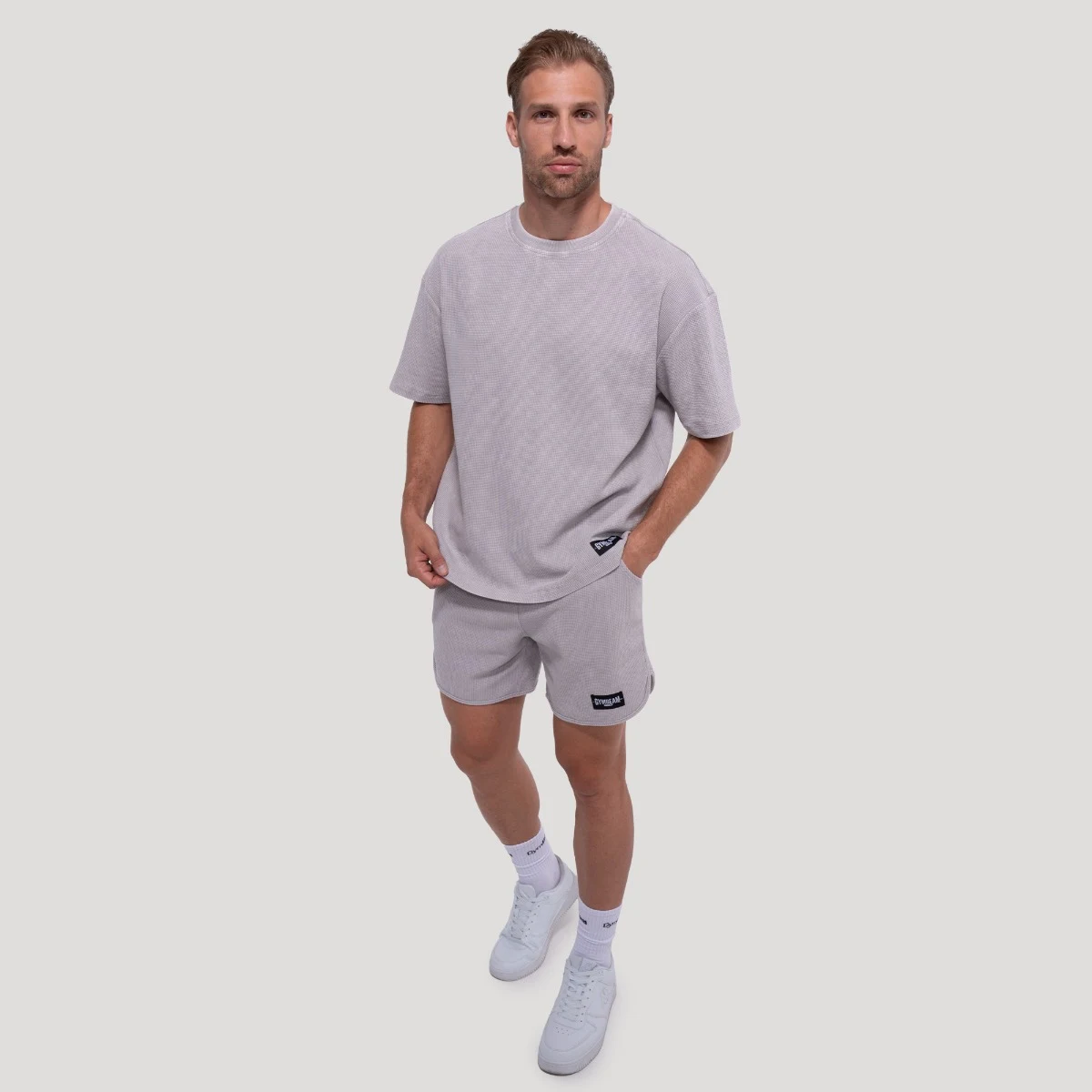 GymBeam Majica s kratkimi rokavi Persistence Washed Cloud · záber 6
