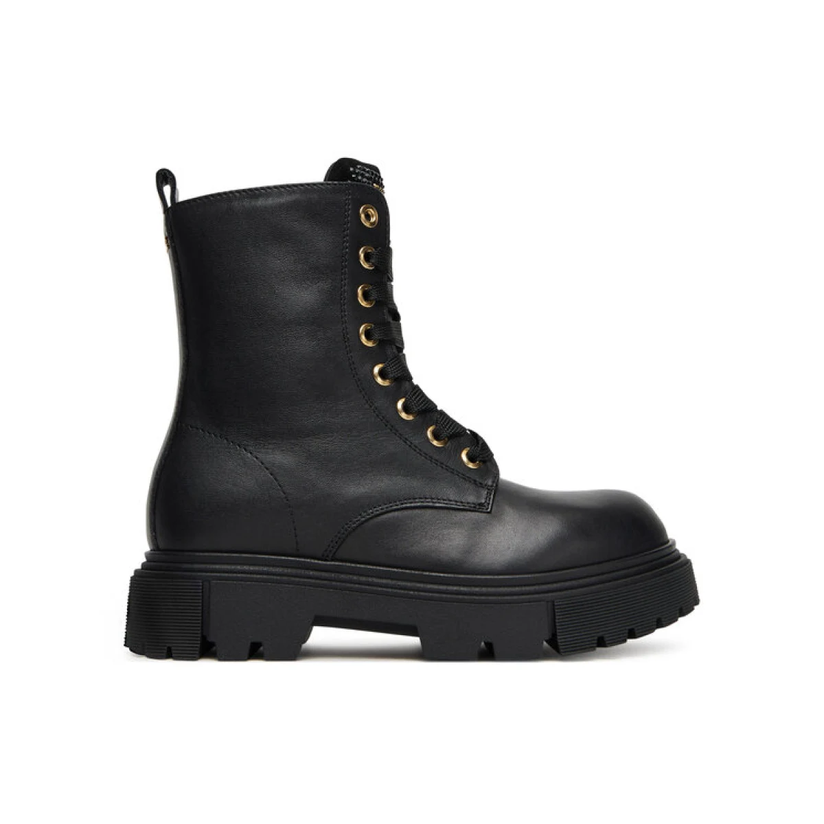 Elisabetta Franchi Pohodni čevlji Lace-Up Bootie F4A5-E0411-1251 S Črna · záber 2