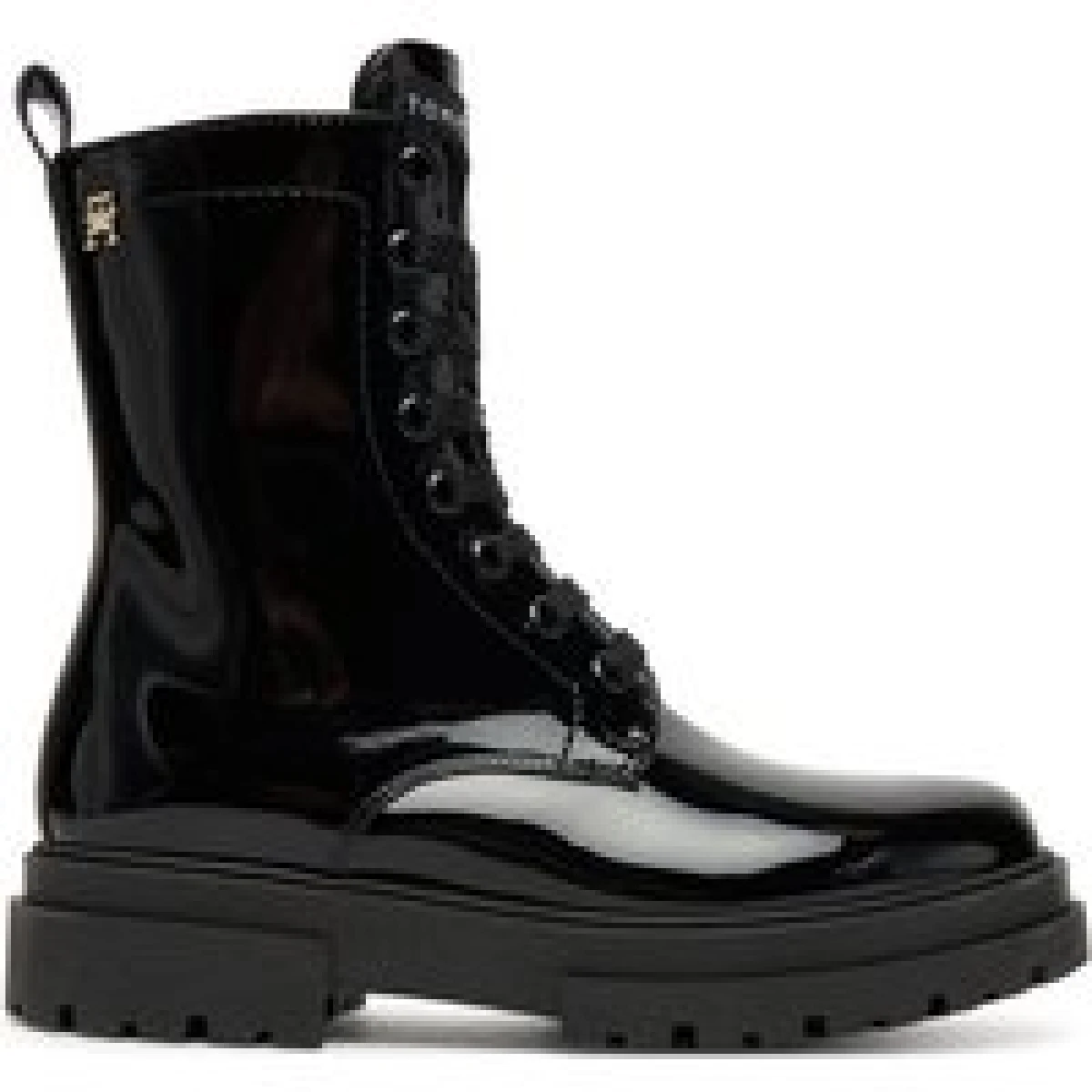 Tommy Hilfiger Pohodni čevlji Lace-Up Bootie T4A5-34025-0775 S Črna - Velikost: 31 | Barva: čierna | Starostna skupina: Odrasli | Spol: Otroški · záber 1