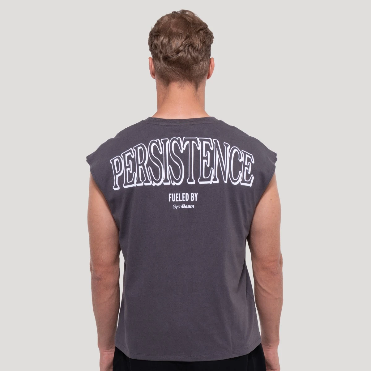 GymBeam Majica brez rokavov Persistence Gray · záber 4