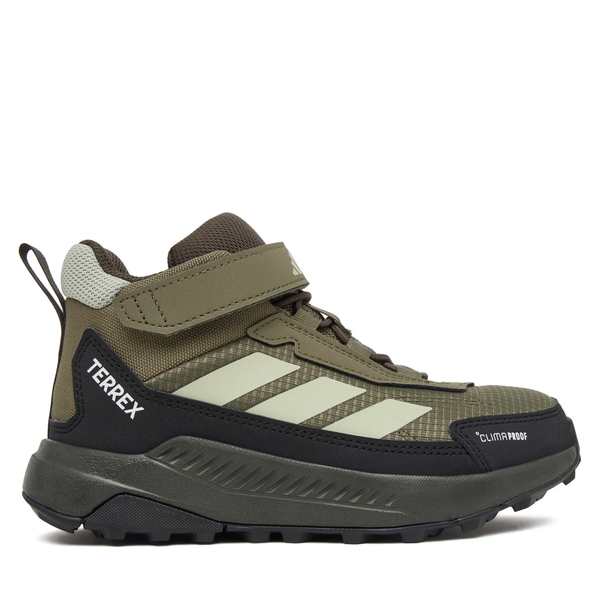 Trekking čevlji adidas Terrex Anylander Mid Climaproof Children Hiking Shoes KJ2671 Zelena · záber 2