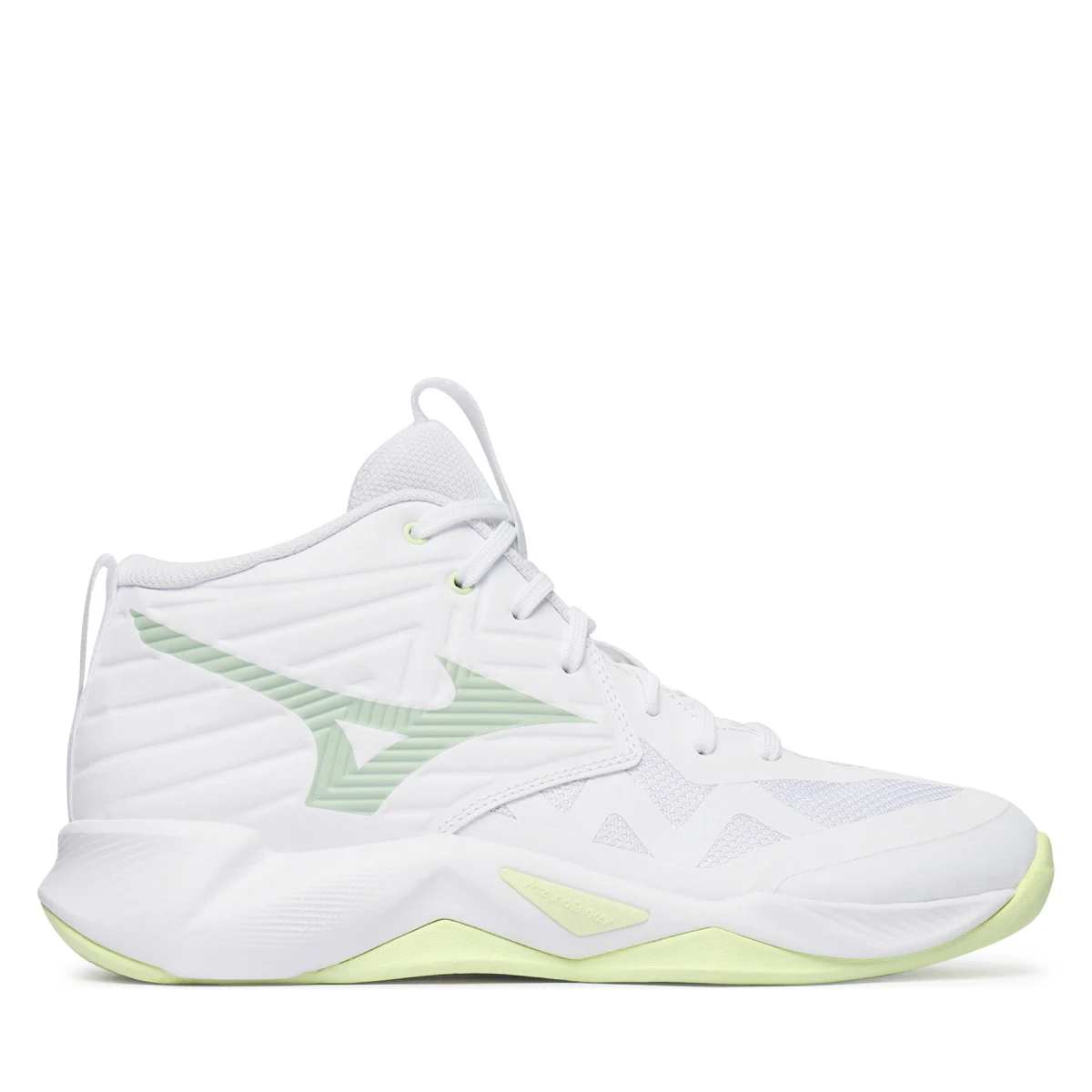 Čevlji za športe v zaprtih prostorih Mizuno Wave Momentum Pro Mid V1GC2545 Bela · záber 5