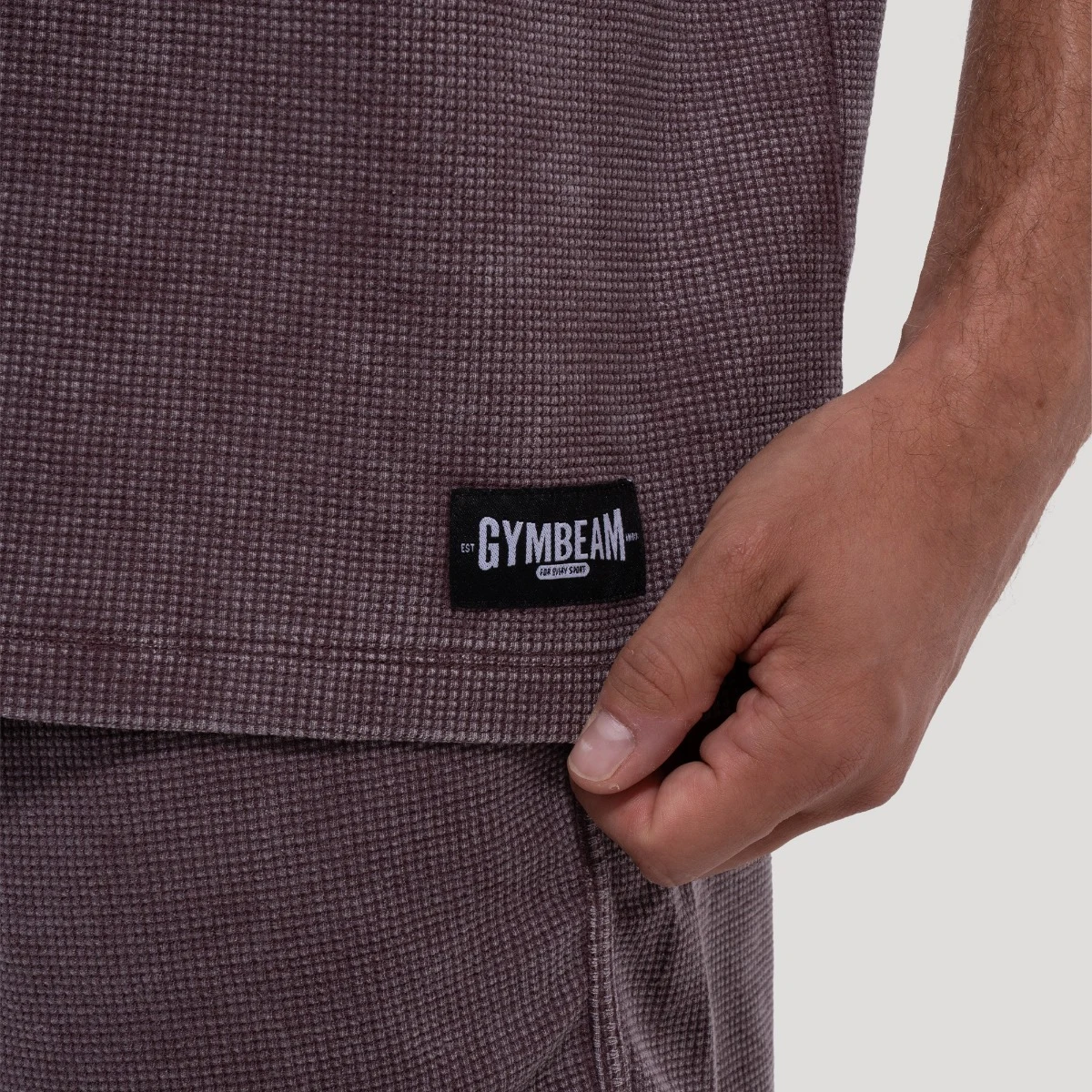 GymBeam Majica s kratkimi rokavi Persistence Washed Brown · záber 10