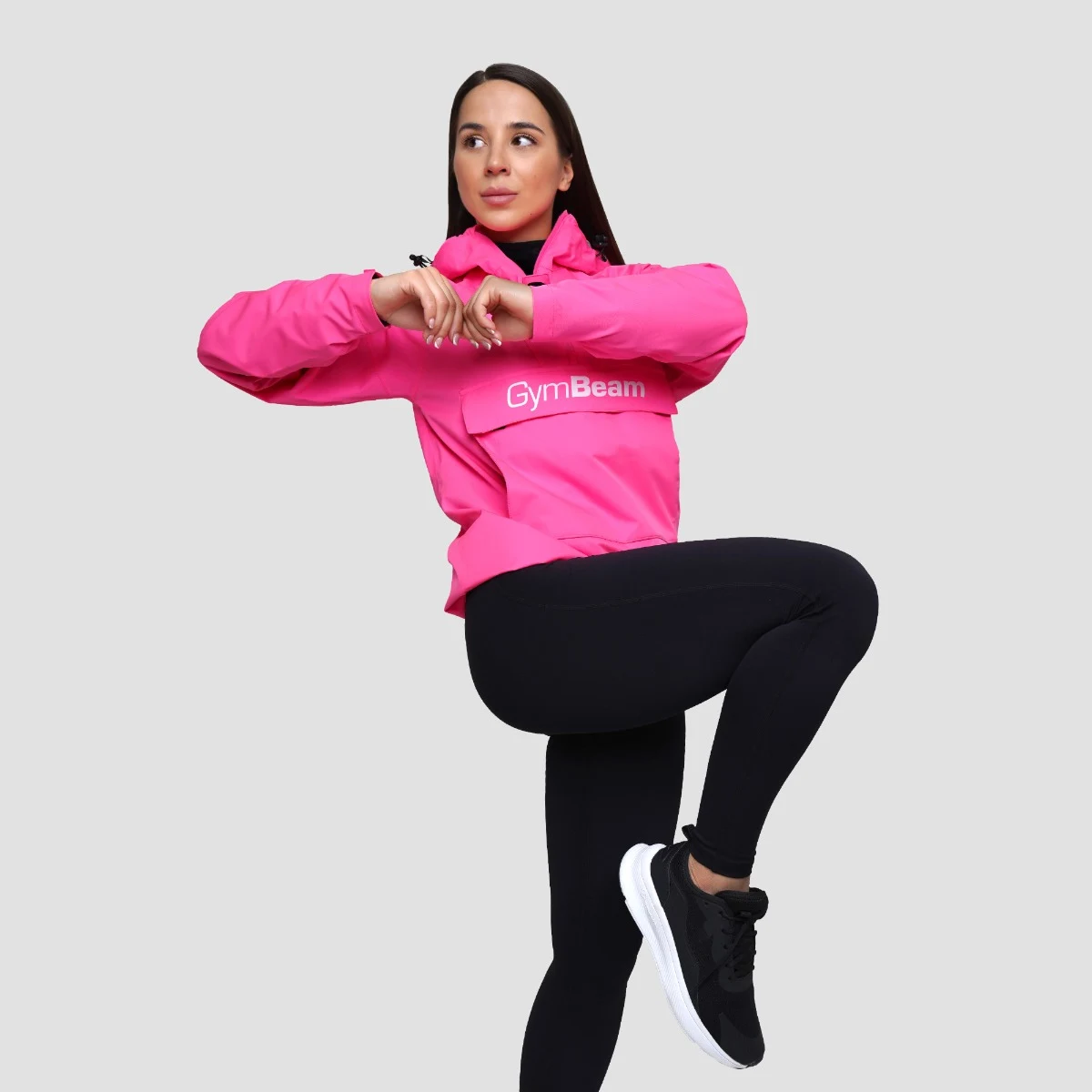 GymBeam Ženska dežna jakna Smock Fuchsia - Velikost: XL | Barva: ružová | Starostna skupina: Odrasli | Teža: 0,36 g | Pakiranje: 20 · záber 6