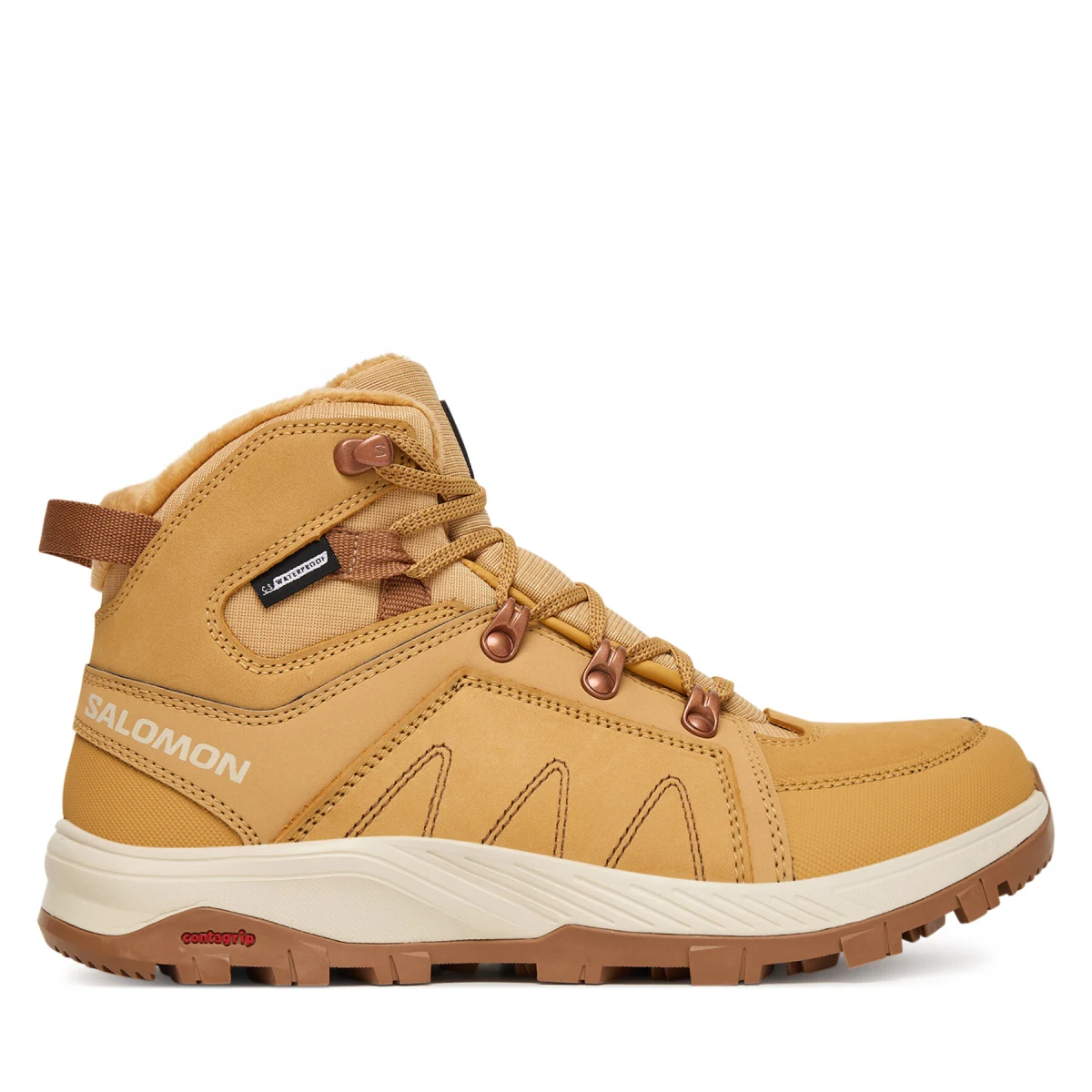 Trekking čevlji Salomon Outchill Climasalomon™ Waterproof L47328200 Rjava - Velikost: 38 ⅔ | Barva: hnedá | Starostna skupina: Odrasli | Spol: Ženski · záber 2