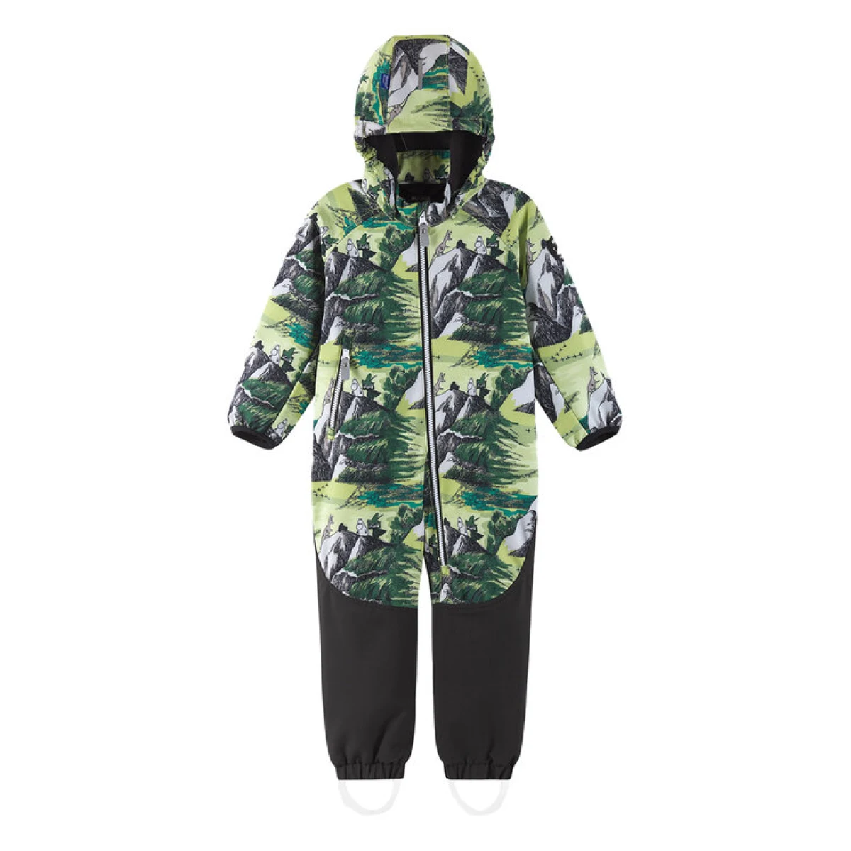 Reima Softshell kombinezon Moomin Mjosa 5100328C Zelena Regular Fit · záber 2