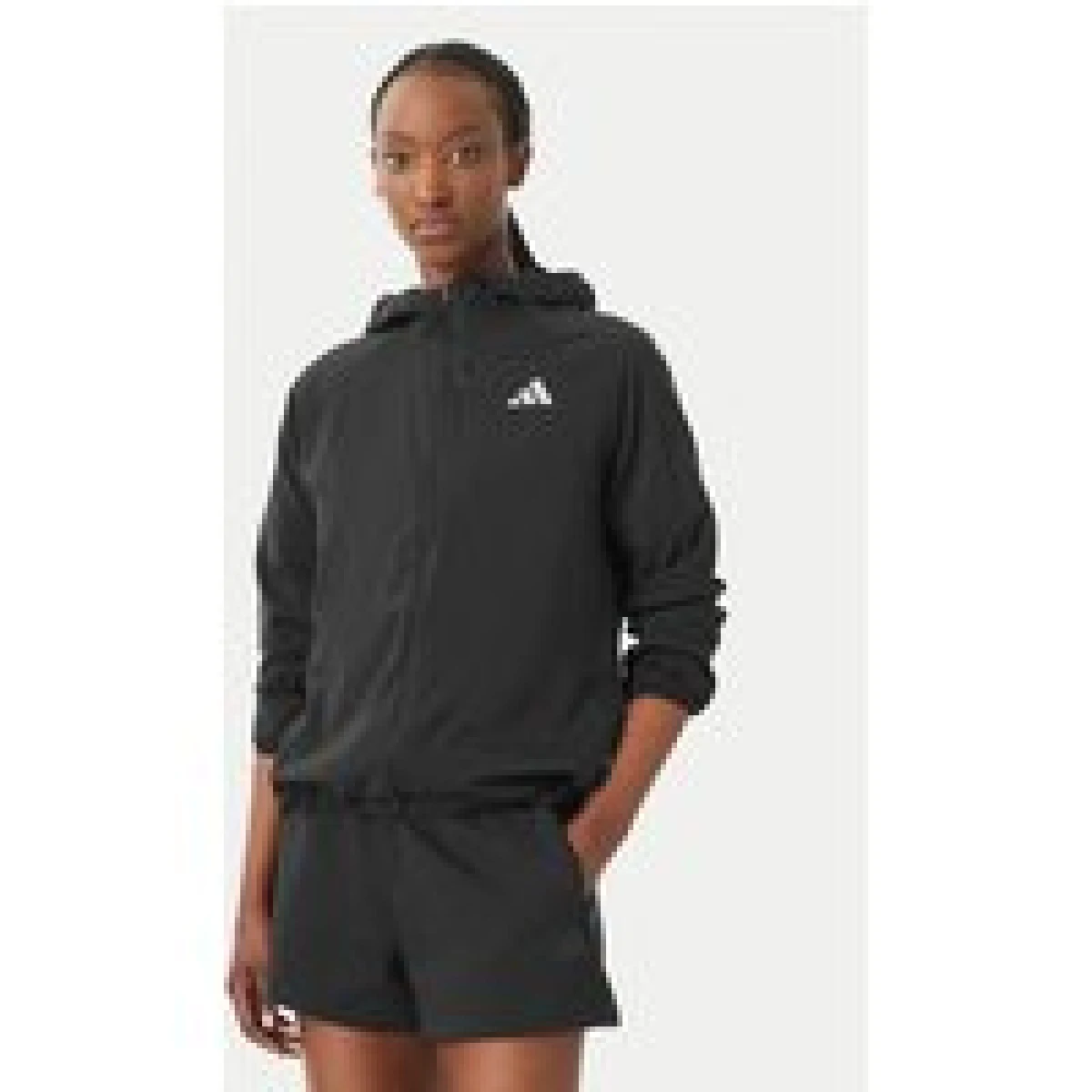 adidas Tekaška jakna Essentials KA4339 Črna Regular Fit - Velikost: XS | Barva: čierna | Starostna skupina: Odrasli | Spol: Ženske · záber 1