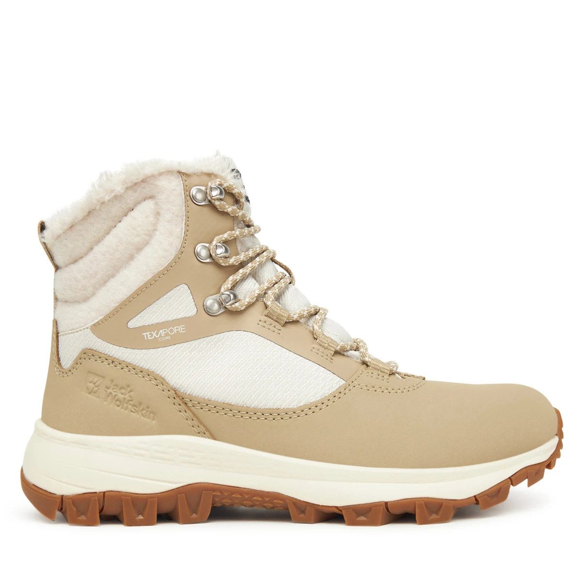 Trekking čevlji Jack Wolfskin Everquest High 4053591 Bež - Velikost: 38 | Barva: béžová | Starostna skupina: Odrasli | Spol: Ženski · záber 2