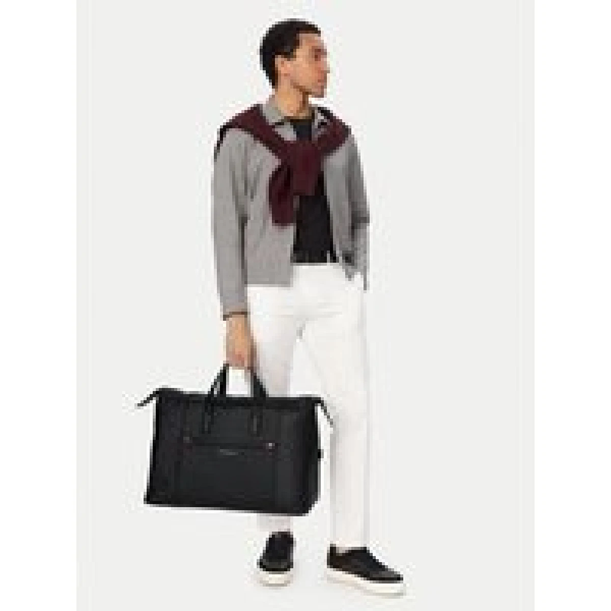 Torbica Tommy Hilfiger Th Corp Duffle AM0AM14044 Črna · záber 1