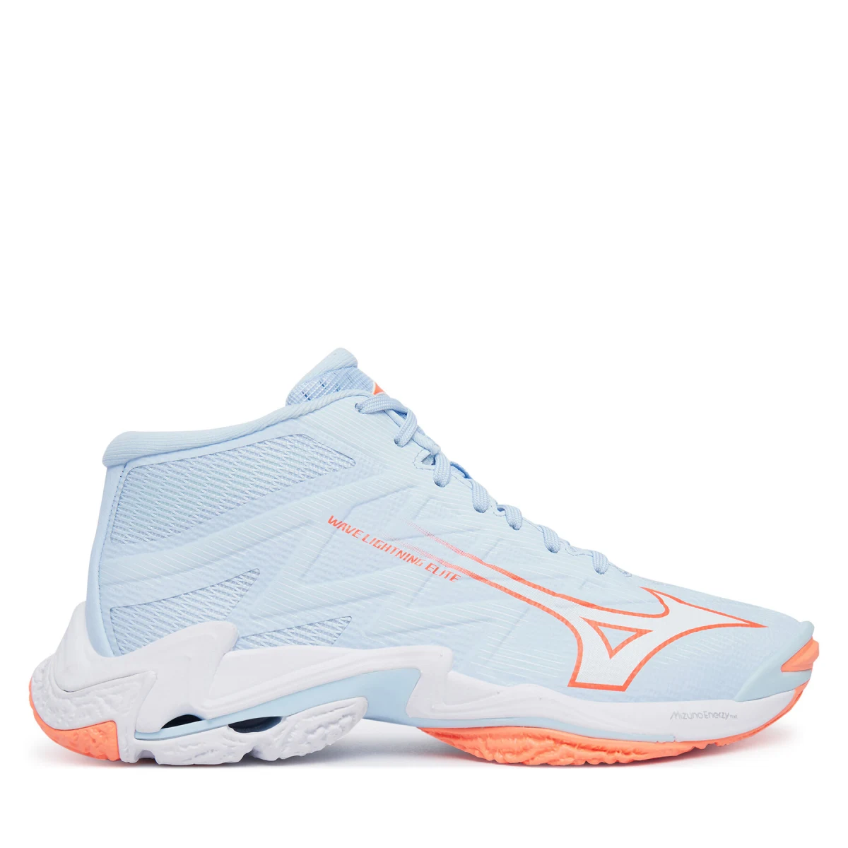 Čevlji za športe v zaprtih prostorih Mizuno Wave Lightning Elite Mid V1GC2605 Svetlo modra - Velikost: 40 | Barva: modrá | Starostna skupina: Odrasli | Spol: Ženski · záber 2