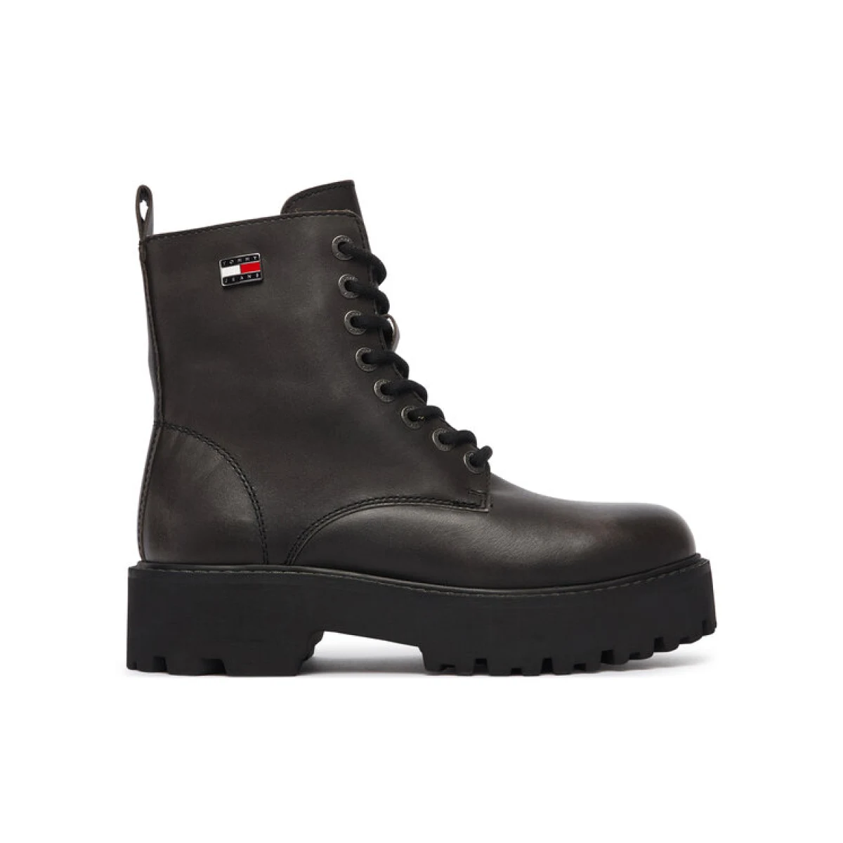 Tommy Jeans Pohodni čevlji Tjw Platform Brushed Lth Boots EN0EN03141 Črna · záber 2