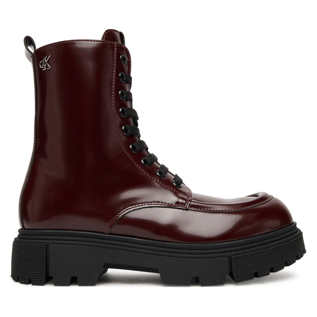 Pohodni čevlji Calvin Klein Tronchetto Allacciato V4A5-83132-1453 Bordo rdeča · záber 2