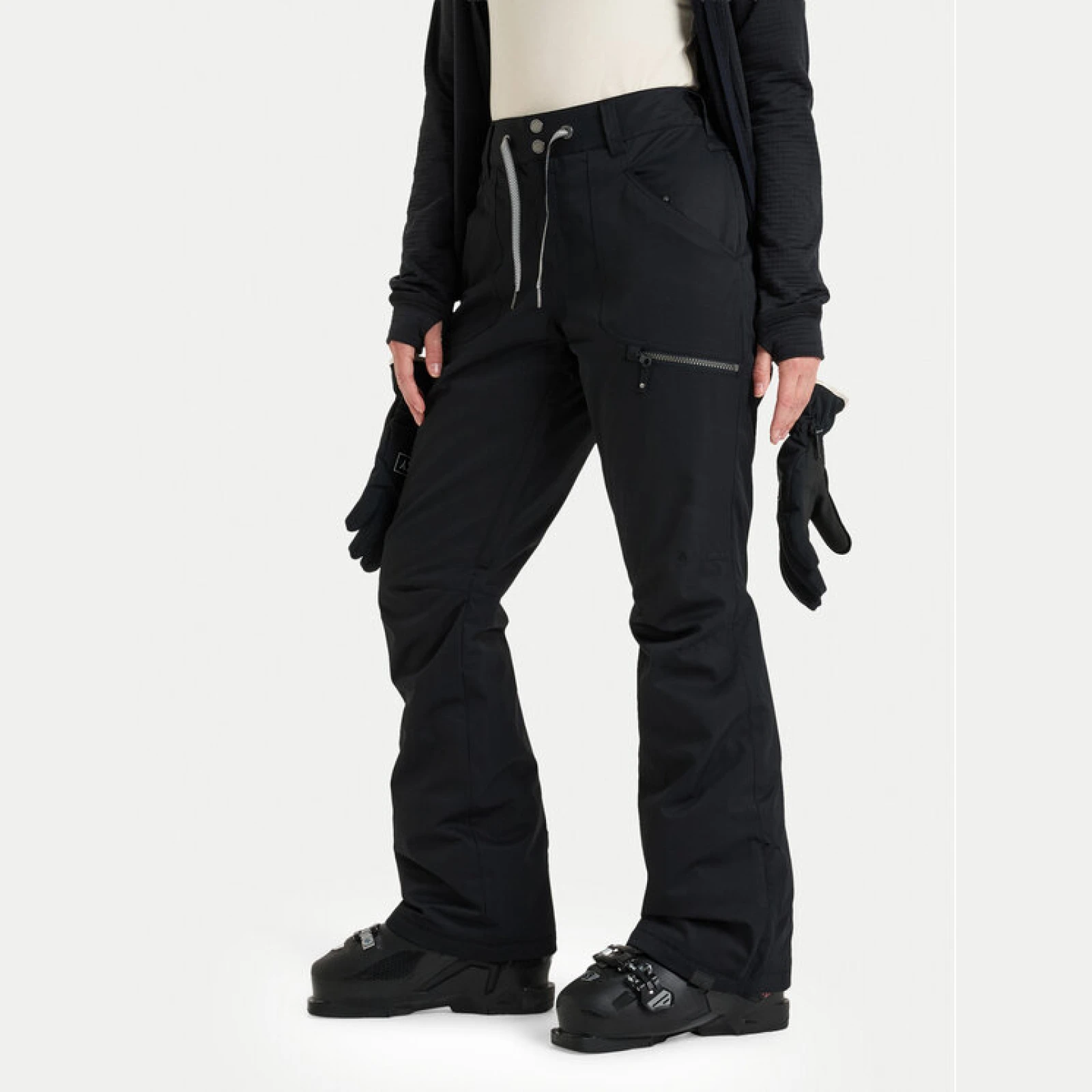 Roxy Hlače za snowborad Nadia ERJTP03271 Črna Tailored Fit · záber 5
