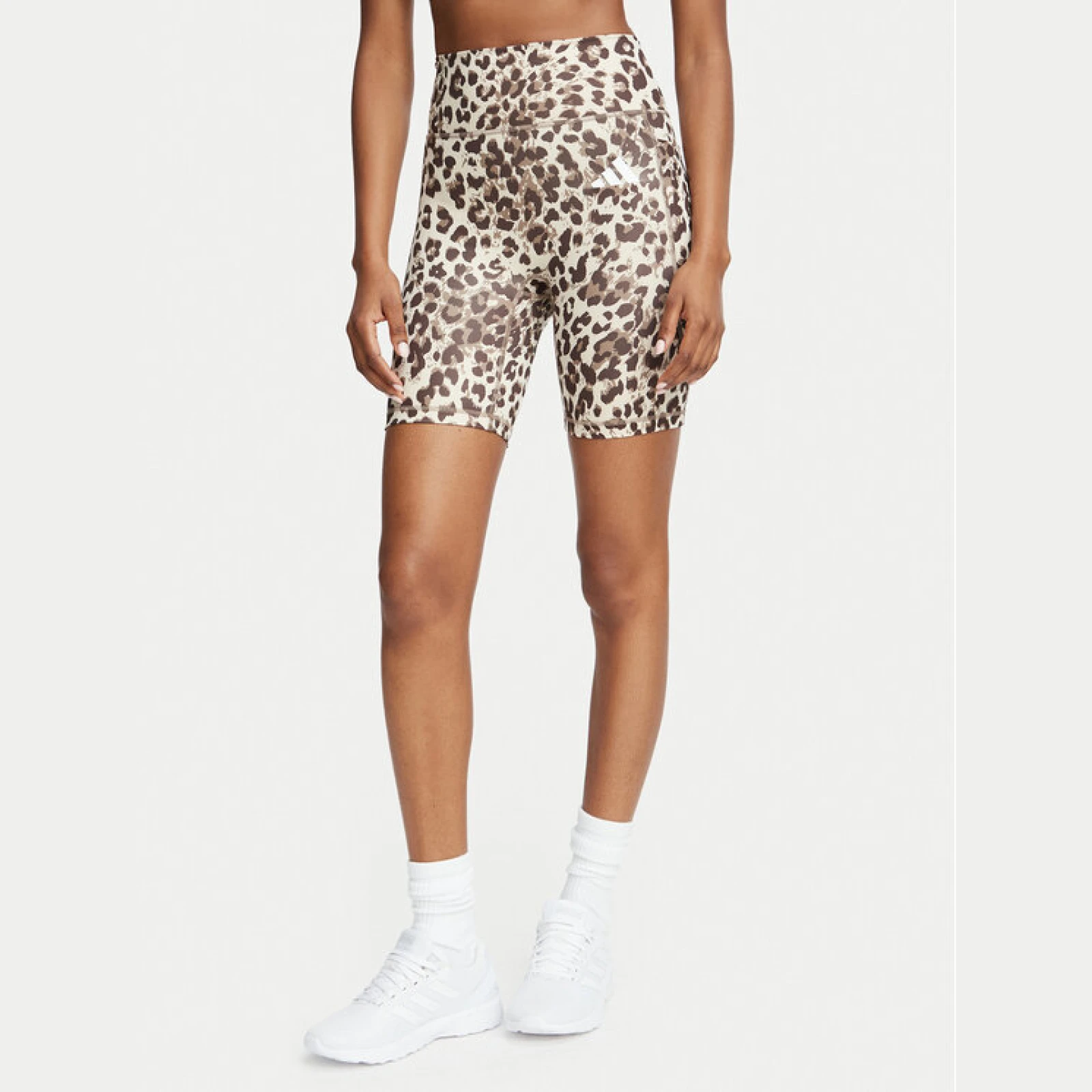 adidas Kolesarske hlače Optime Essentials Workou KH4854 Bež Slim Fit - Velikost: M | Barva: béžová | Starostna skupina: Odrasli | Spol: Ženske · záber 2