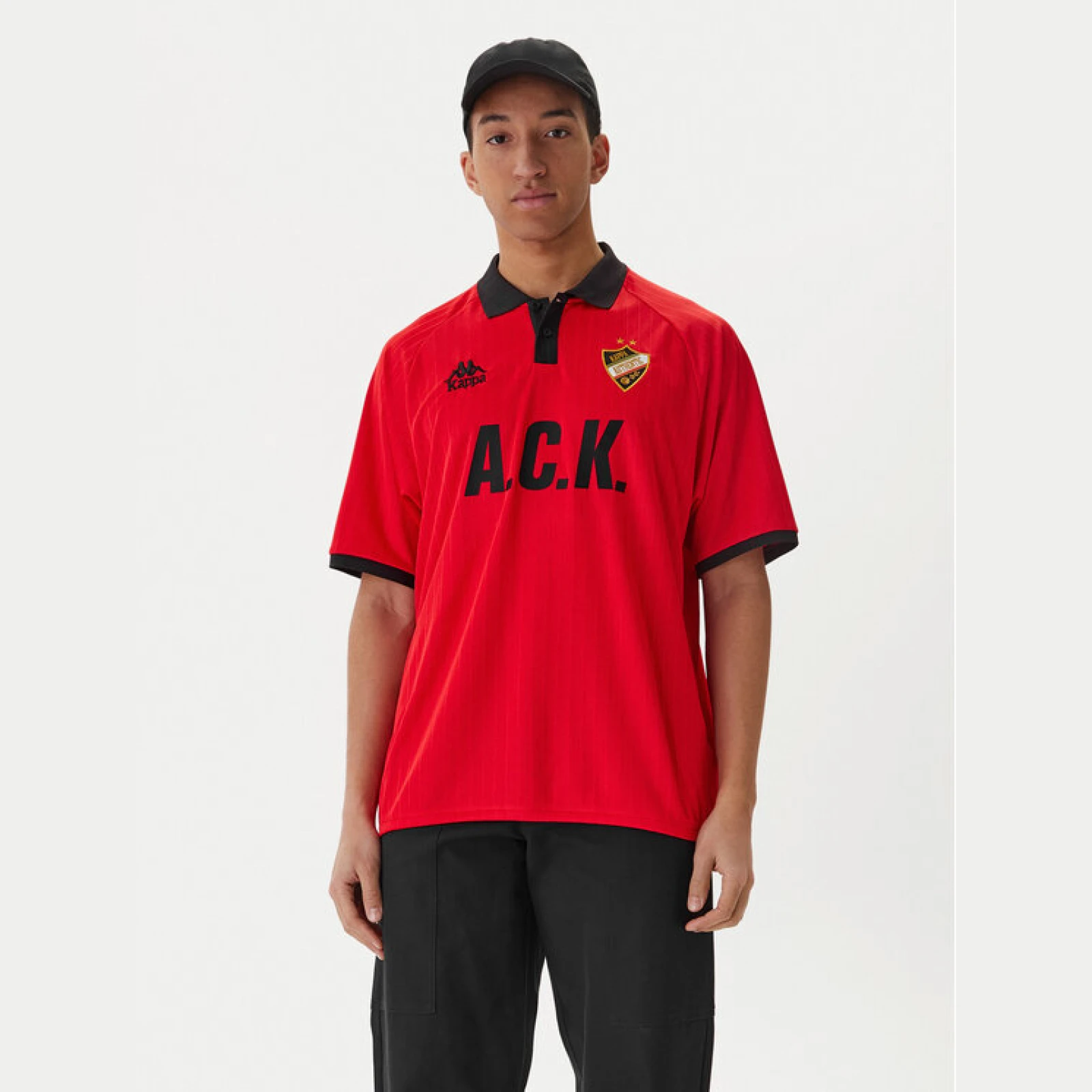 Kappa Športna majica Authentic Sloan 331Z4PW Rdeča Comfort Fit · záber 2