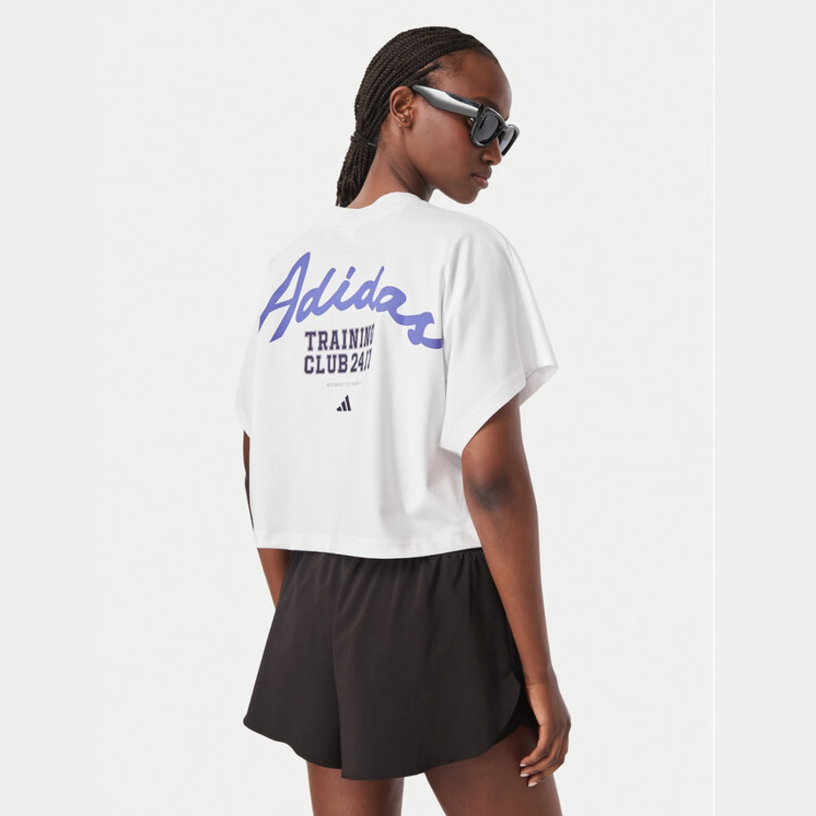 adidas Majica Primelift Workout Graphics T-Shirt KV1570 Bela Regular Fit - Velikost: S | Barva: biela | Starostna skupina: Odrasli | Spol: Ženske · záber 2