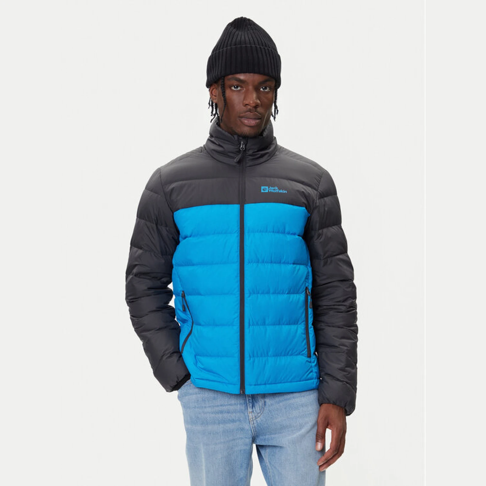 Jack Wolfskin Puhovka Ather Down 1207681 Modra Regular Fit · záber 2
