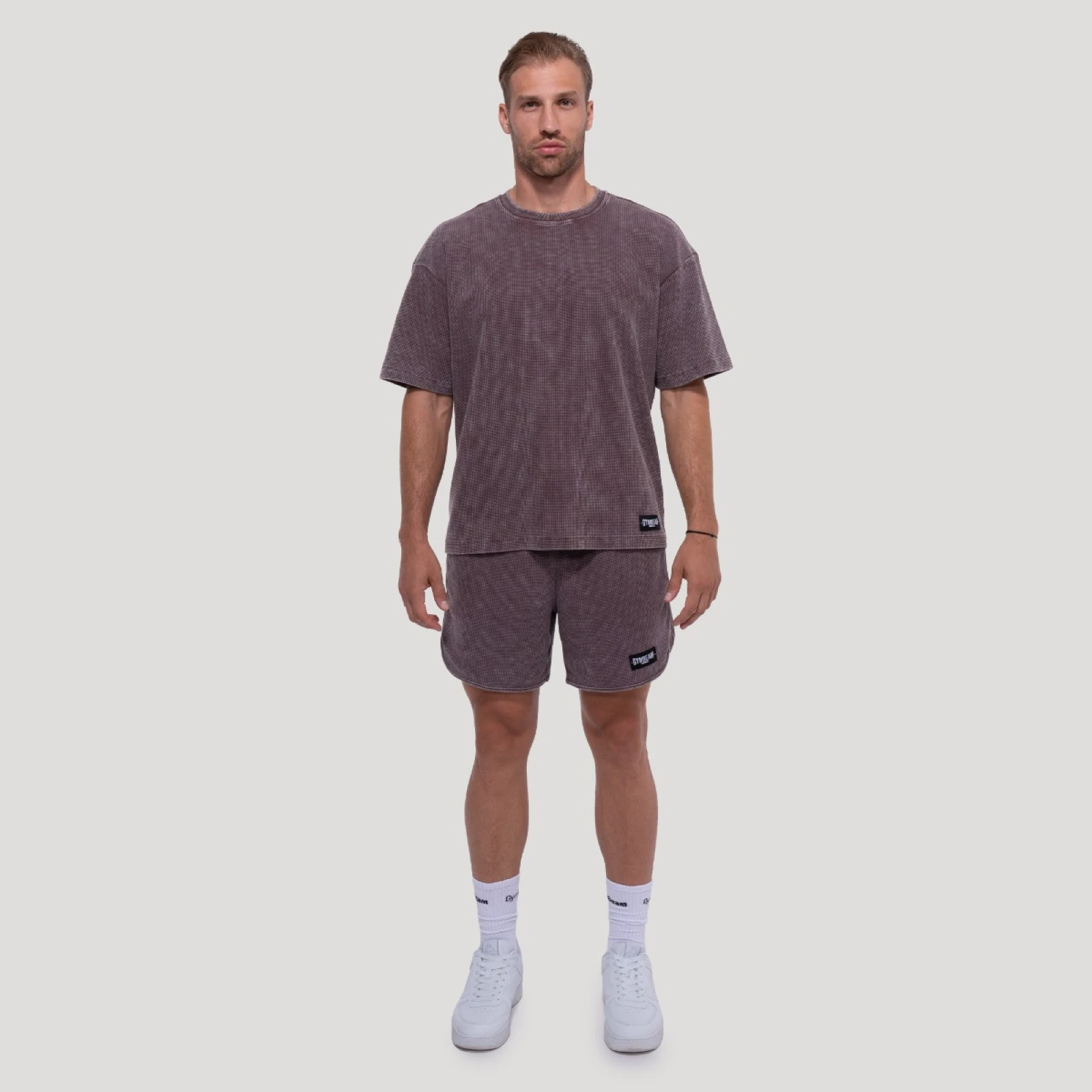 GymBeam Majica s kratkimi rokavi Persistence Washed Brown · záber 12