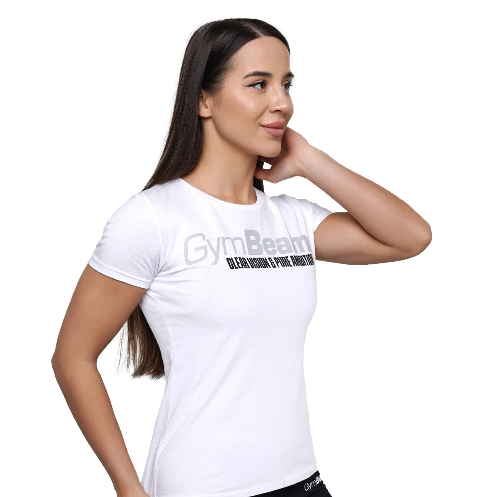 GymBeam Ženska majica Pure Ambition White - Barva: biela | Starostna skupina: Odrasli | Teža: 0,17 g · záber 6