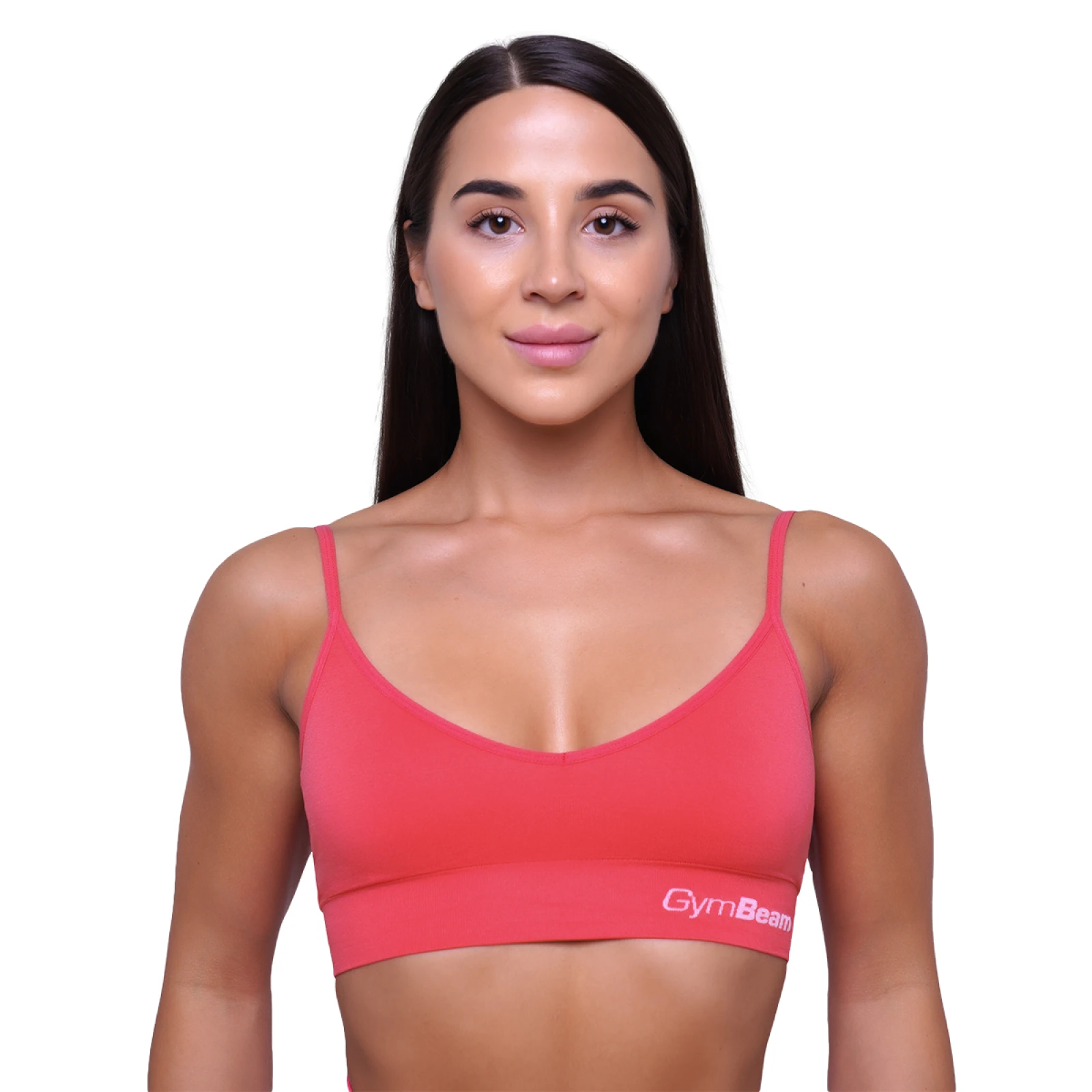 GymBeam Triangle Bralette Pink - Velikost: L | Barva: ružová | Starostna skupina: Odrasli | Teža: 0,08 g · záber 6