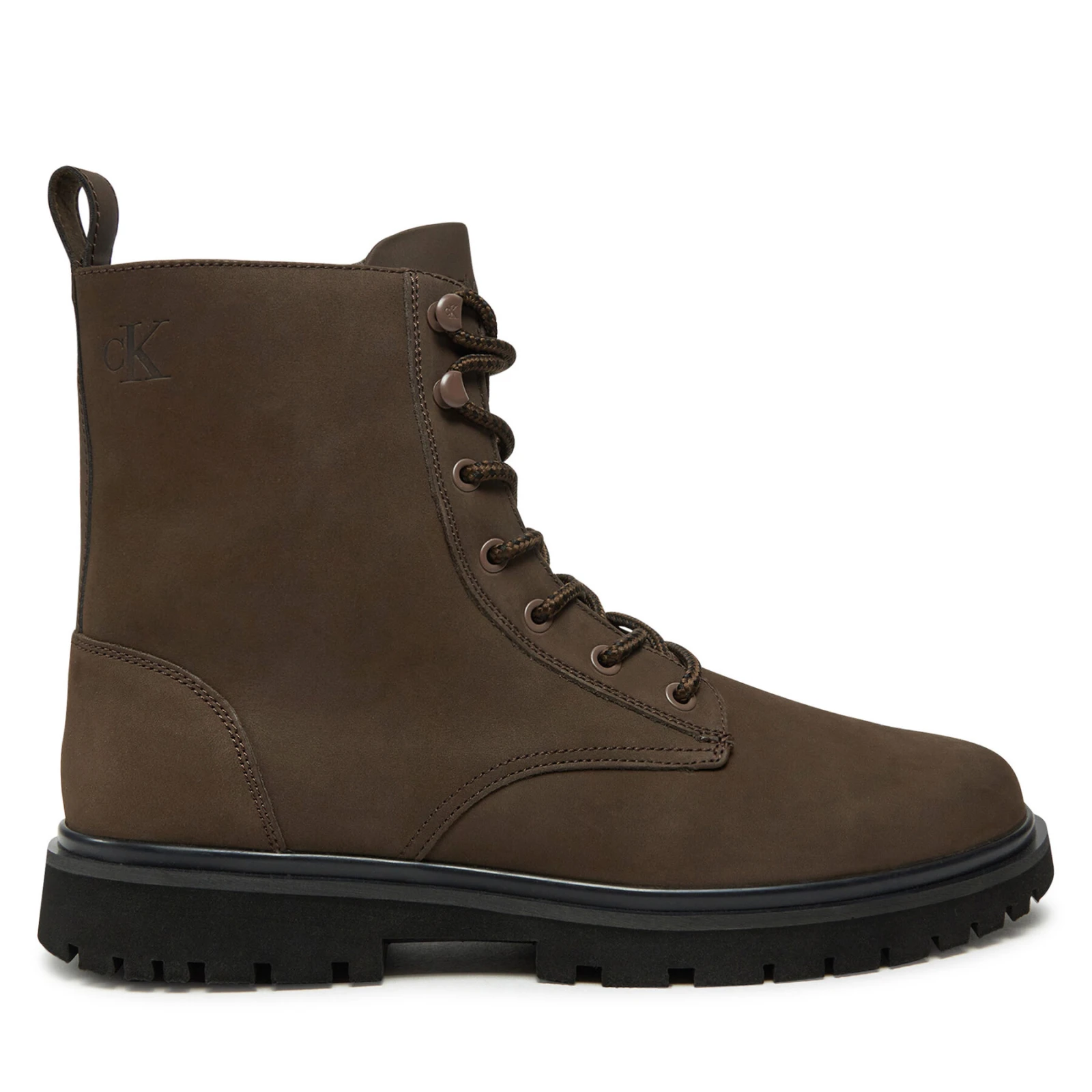 Pohodni čevlji Calvin Klein Jeans Eva Boot Mid Laceup Rebellious YM0YM01071 Rjava - Velikost: 42 | Barva: hnedá | Starostna skupina: Odrasli | Spol: Moški · záber 2