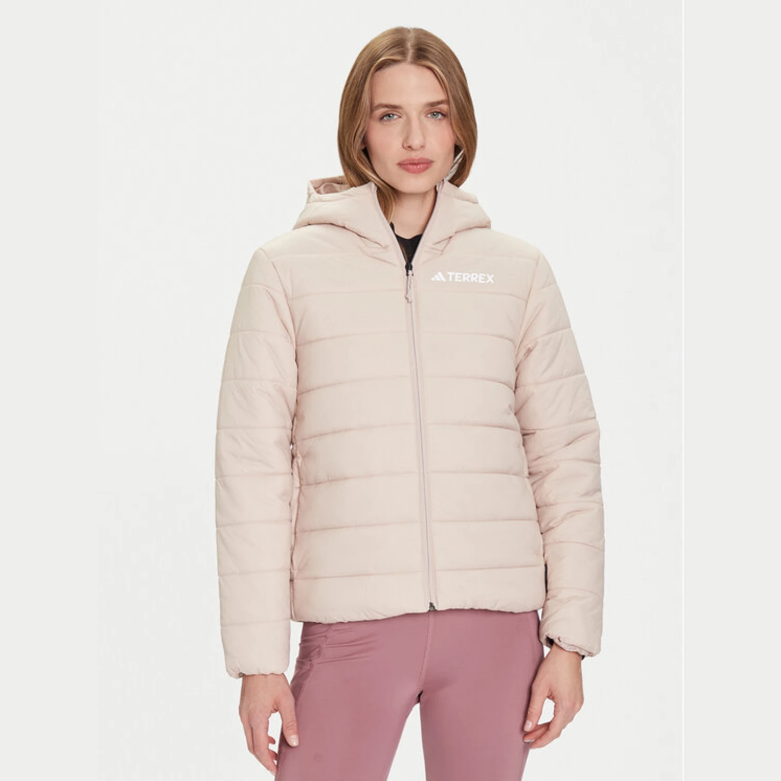 adidas Pohodna jakna Terrex Multi Essentials Climawarm KB2168 Bež Regular Fit - Velikost: S | Barva: béžová | Starostna skupina: Odrasli | Spol: Ženske · záber 2