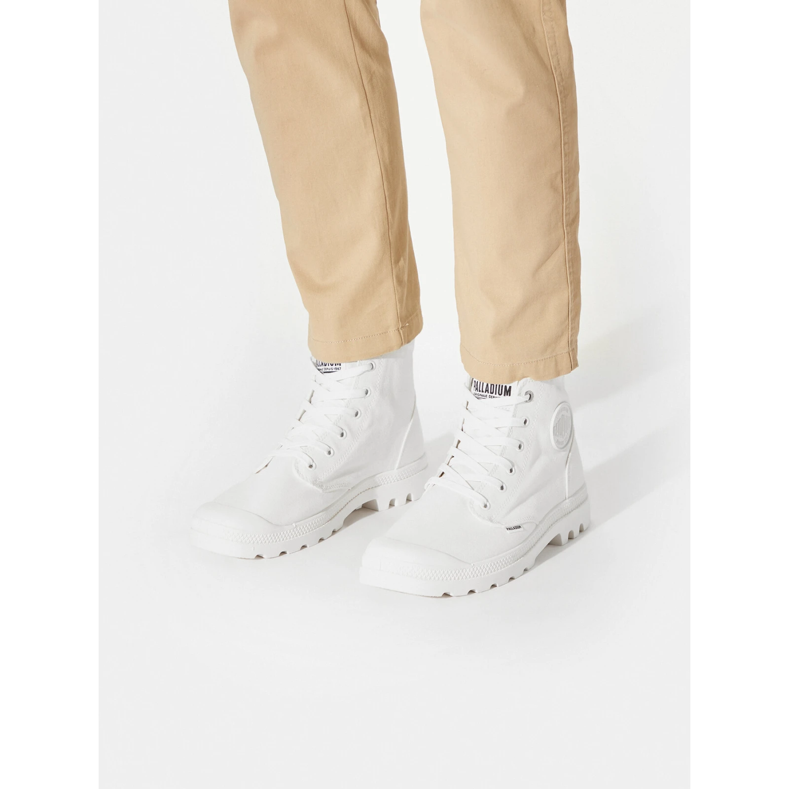 Pohodni čevlji Palladium Pampa Hi Mono U 73089-116-M Bela · záber 2