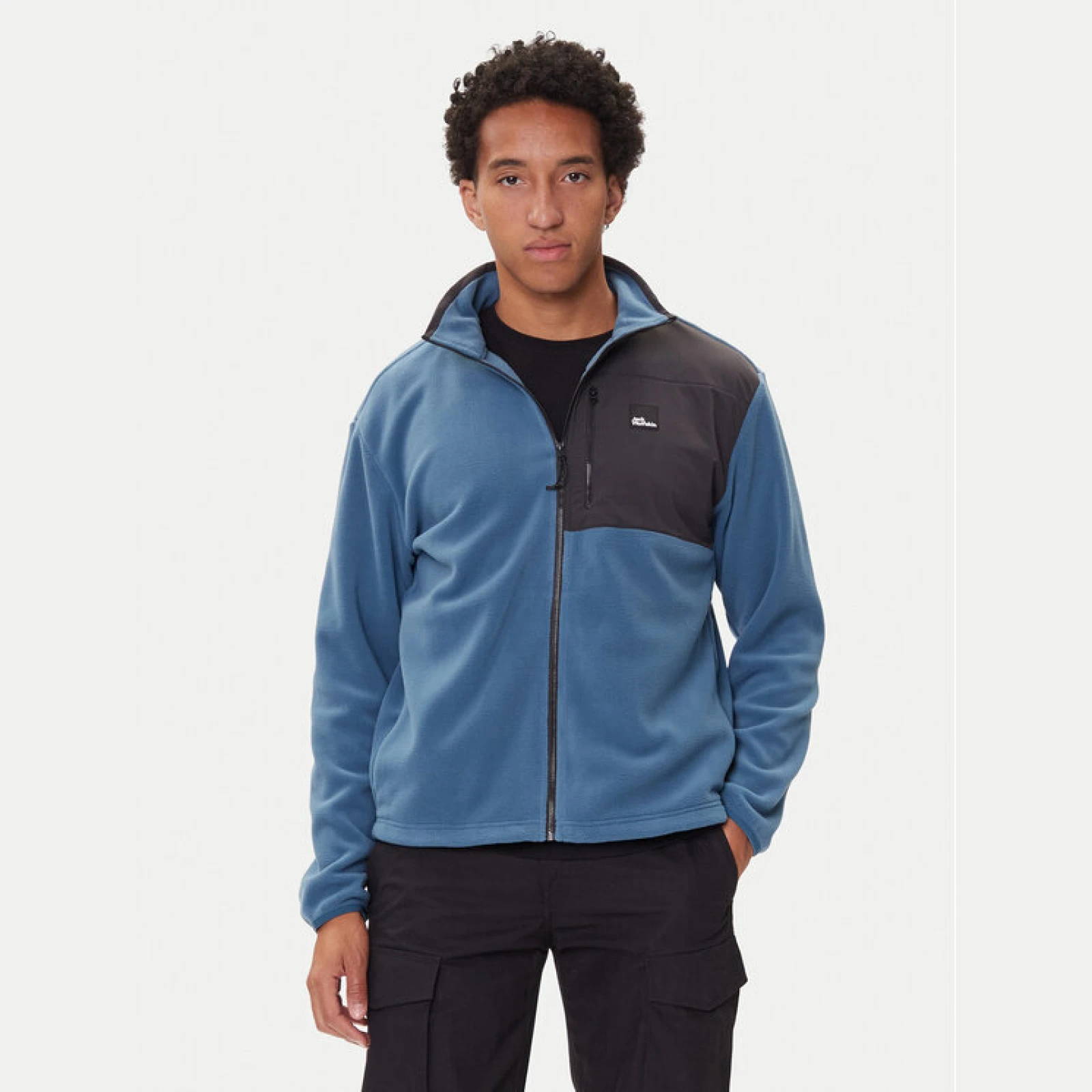 Jack Wolfskin Flis Sumetro Fz A64108 Modra Relaxed Fit · záber 2