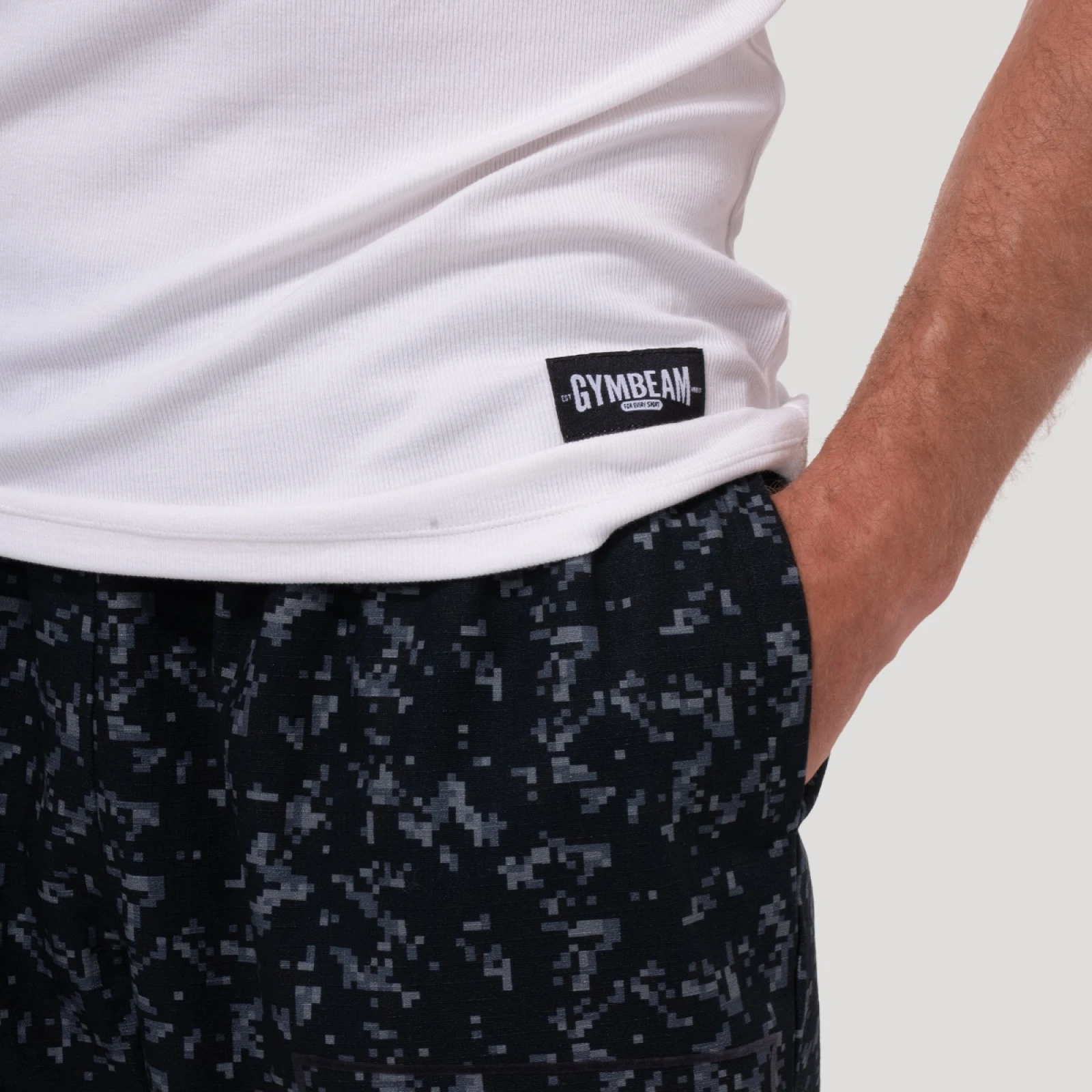 GymBeam Hlače Pumper Persistence Charcoal · záber 2