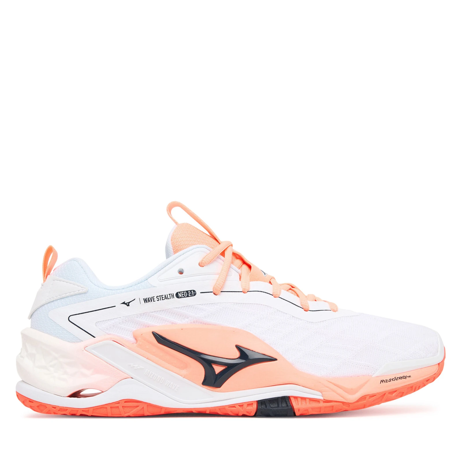 Čevlji za športe v zaprtih prostorih Mizuno Wave Stealth Neo 2.1 X1GA2640 Bela - Velikost: 45 | Barva: biela | Starostna skupina: Odrasli | Spol: Moški · záber 2