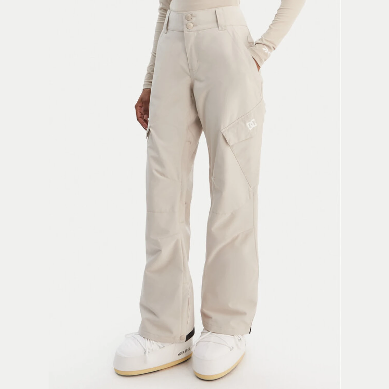 DC Shoes Hlače za snowborad Nonchalant ADJTP03023 Rumena Regular Fit · záber 11